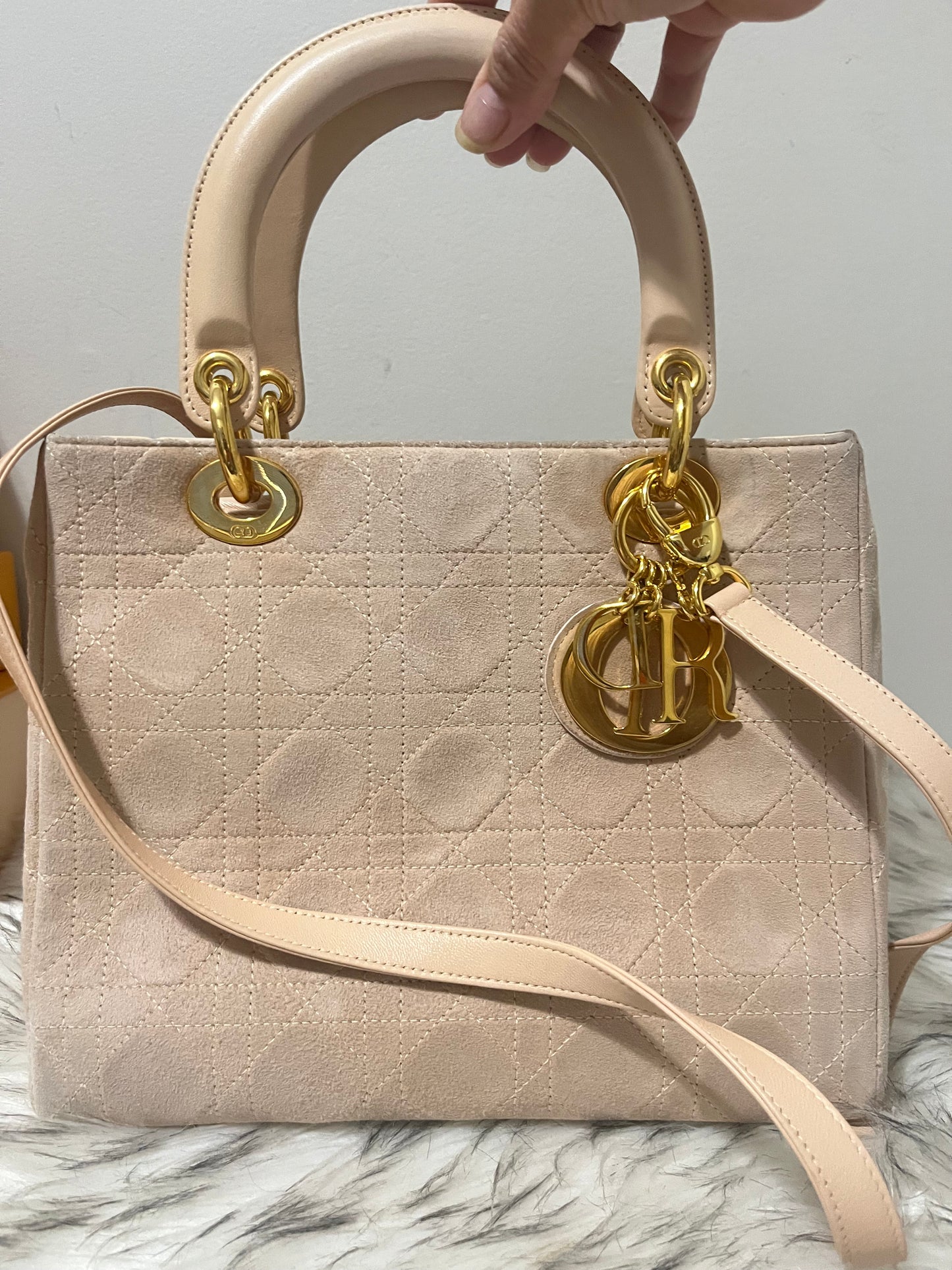 Lady Dior Medium in Suede