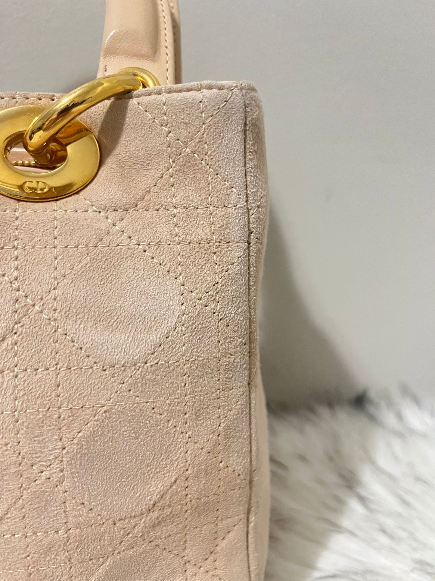 Lady Dior Medium in Suede