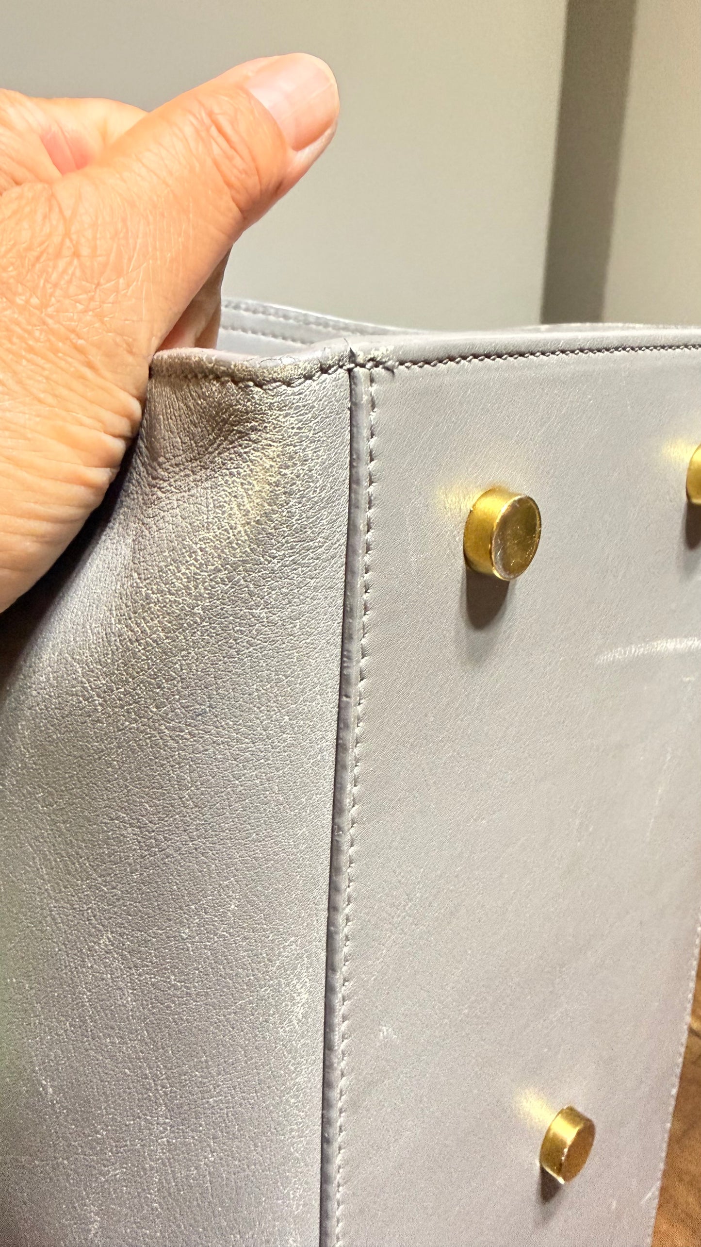 YSL Cabas Baby Leather Tote