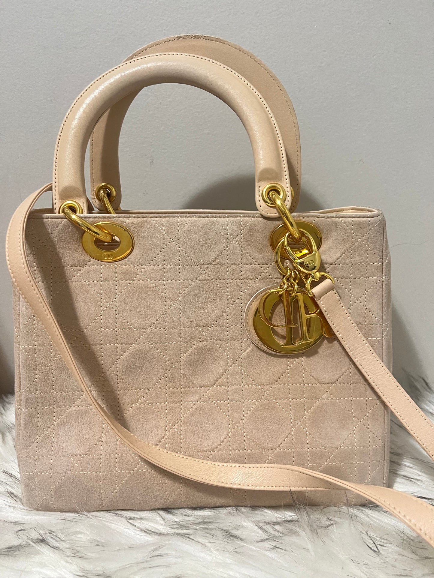 Lady Dior Medium in Suede