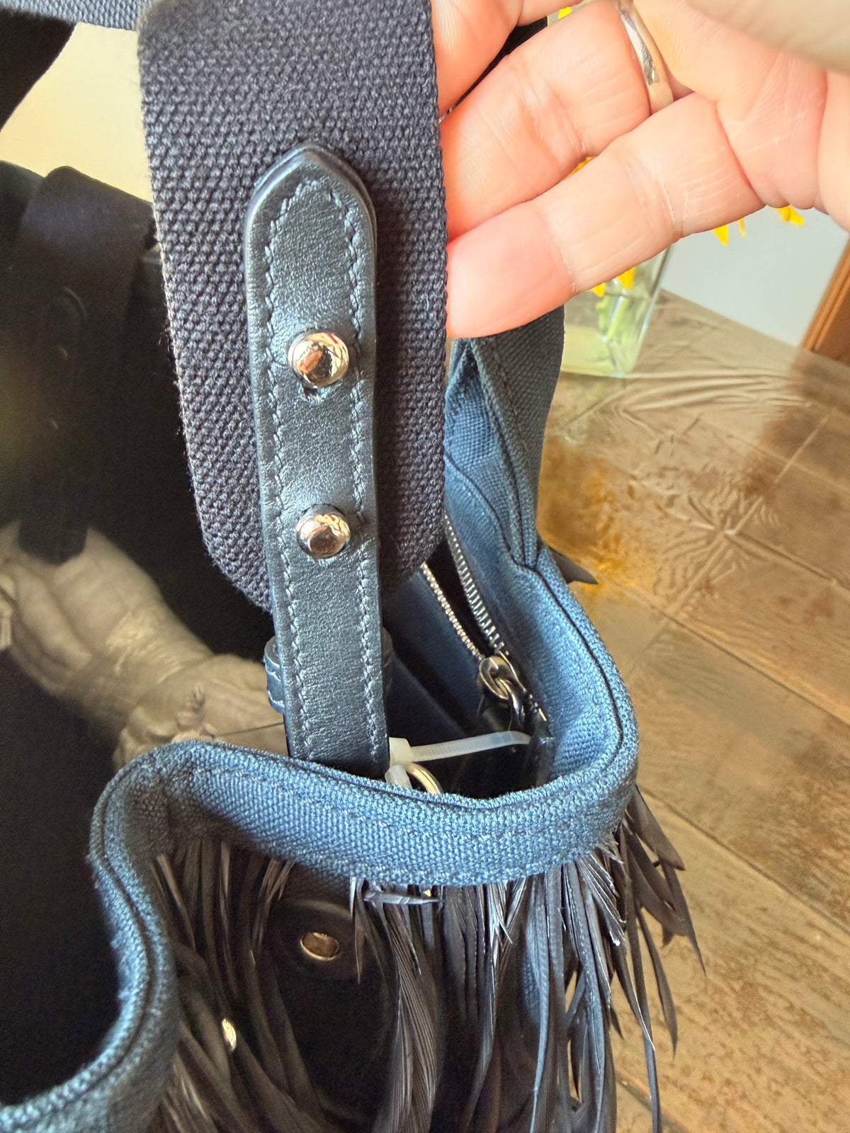 Prada Canapa Piume Nero