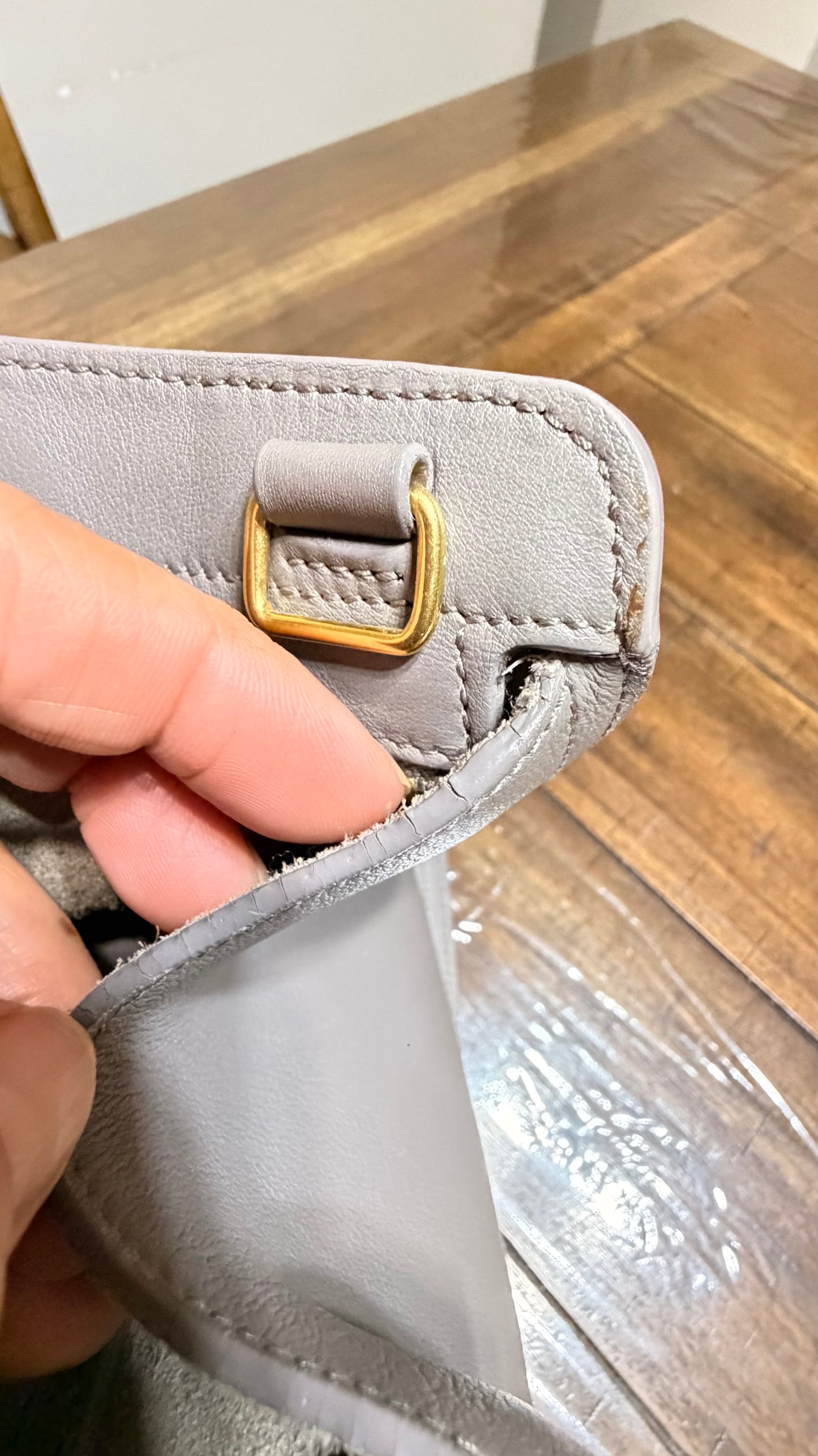 YSL Cabas Baby Leather Tote
