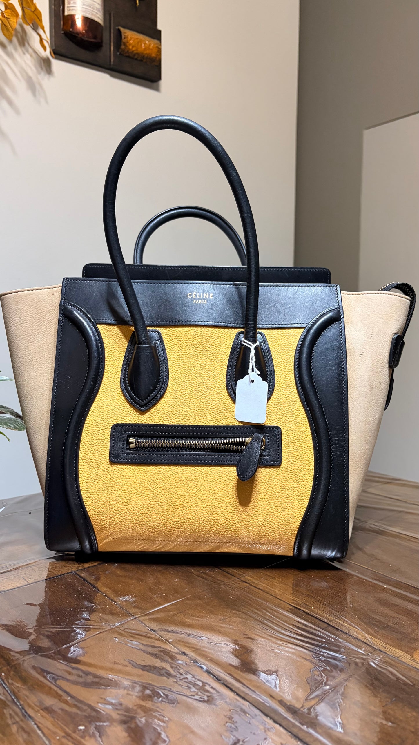 Celine Tri Color  Luggage Tote