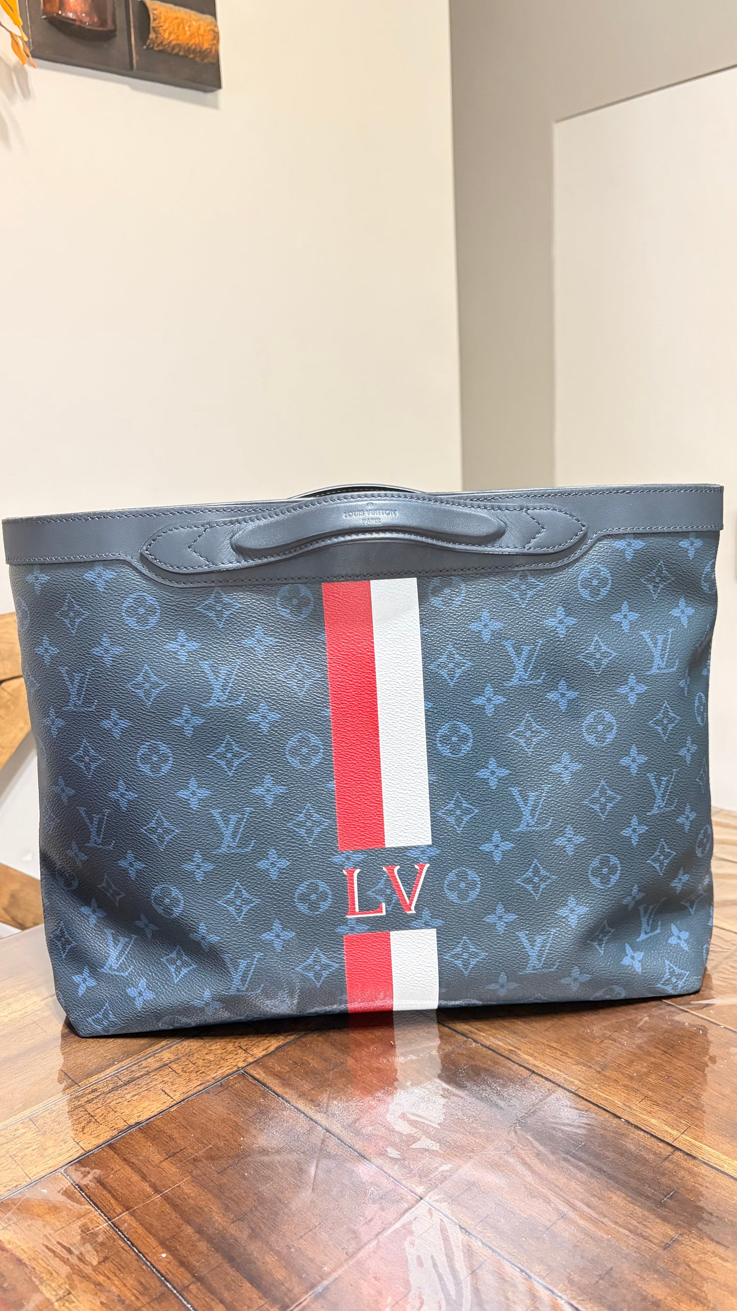 Ultra Light Cobalt Monogram Tote
