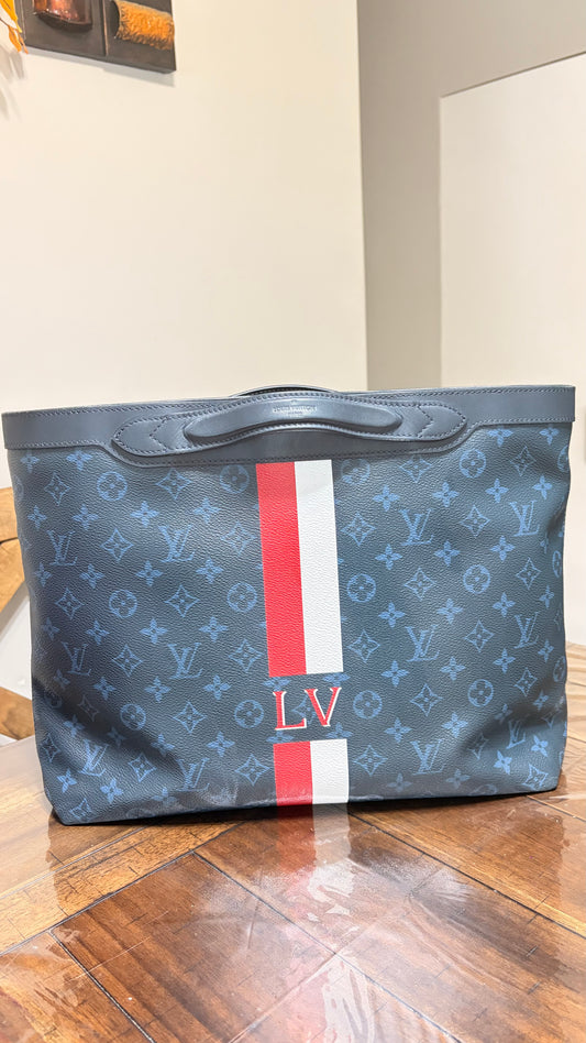 Ultra Light Cobalt Monogram Tote