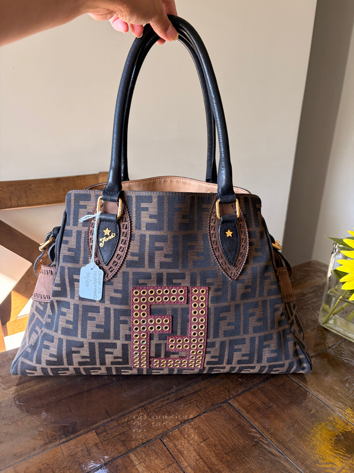 Fendi Tobacco Zucca Du Jour Tote