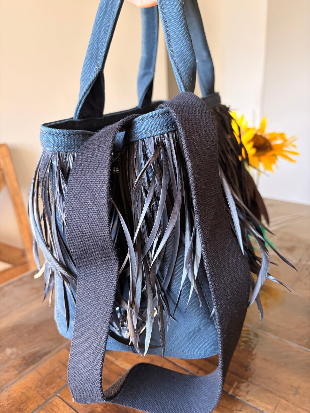 Prada Canapa Piume Nero