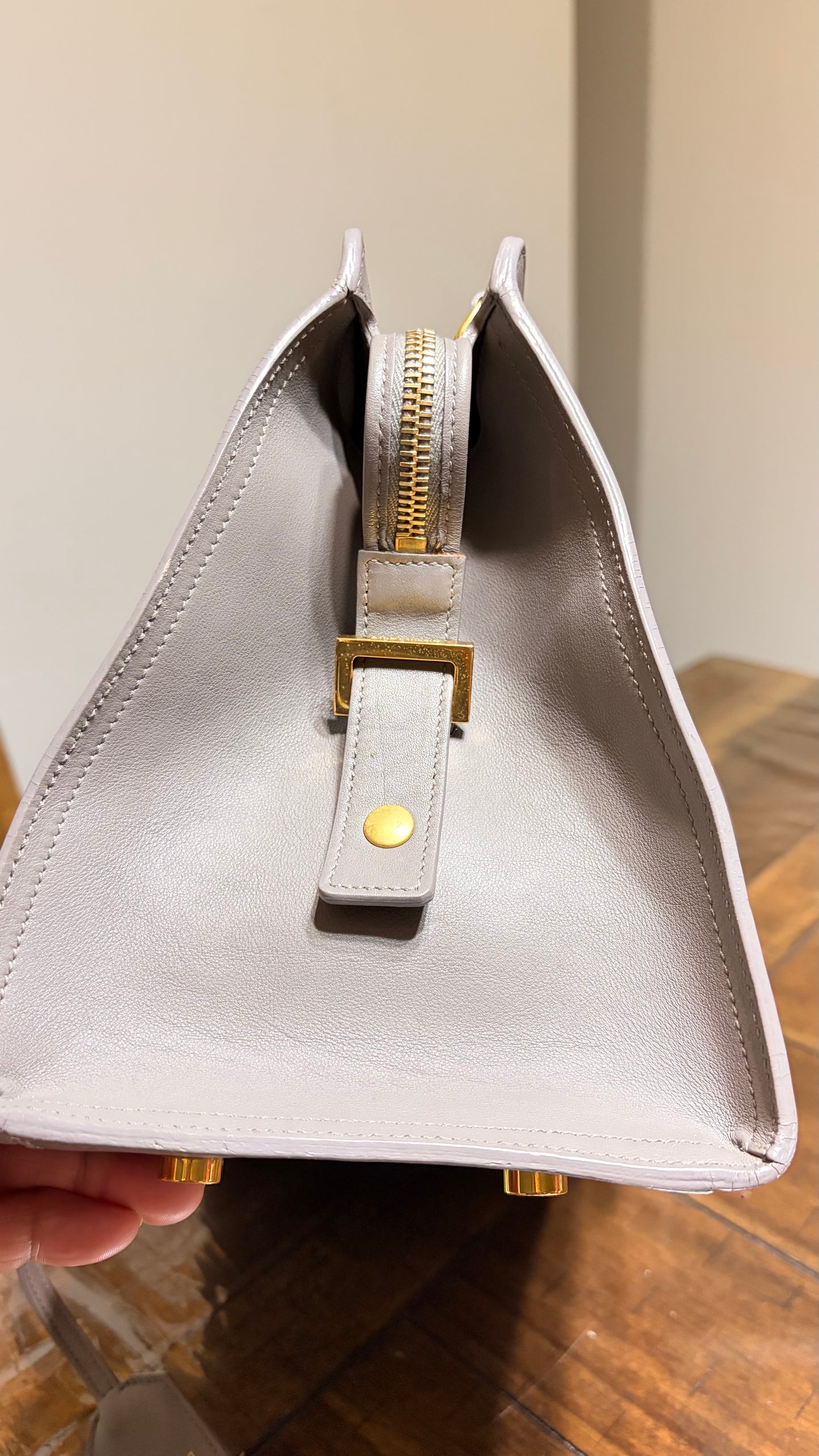 YSL Cabas Baby Leather Tote