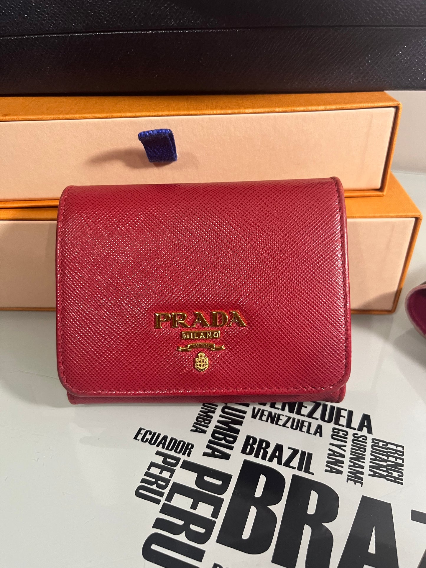 Trifold Saffiano Wallet