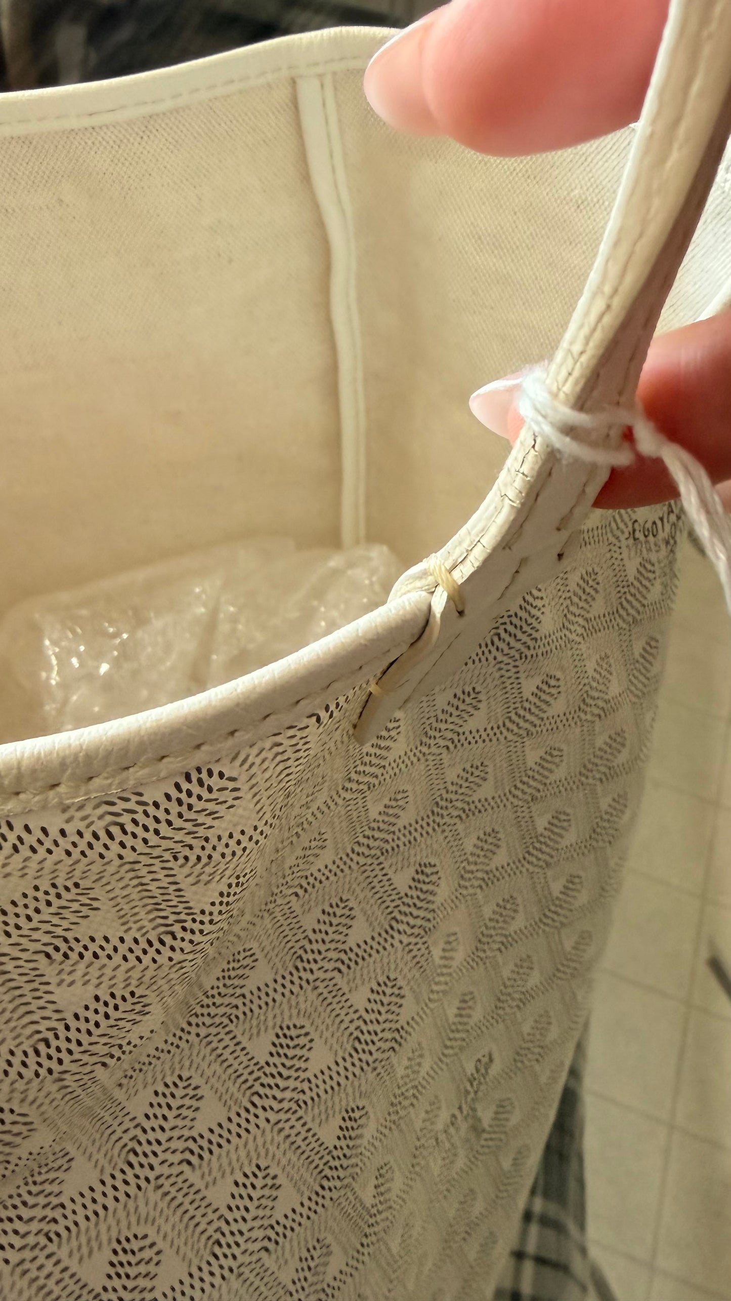 Sac Saint Louis White Tote GM