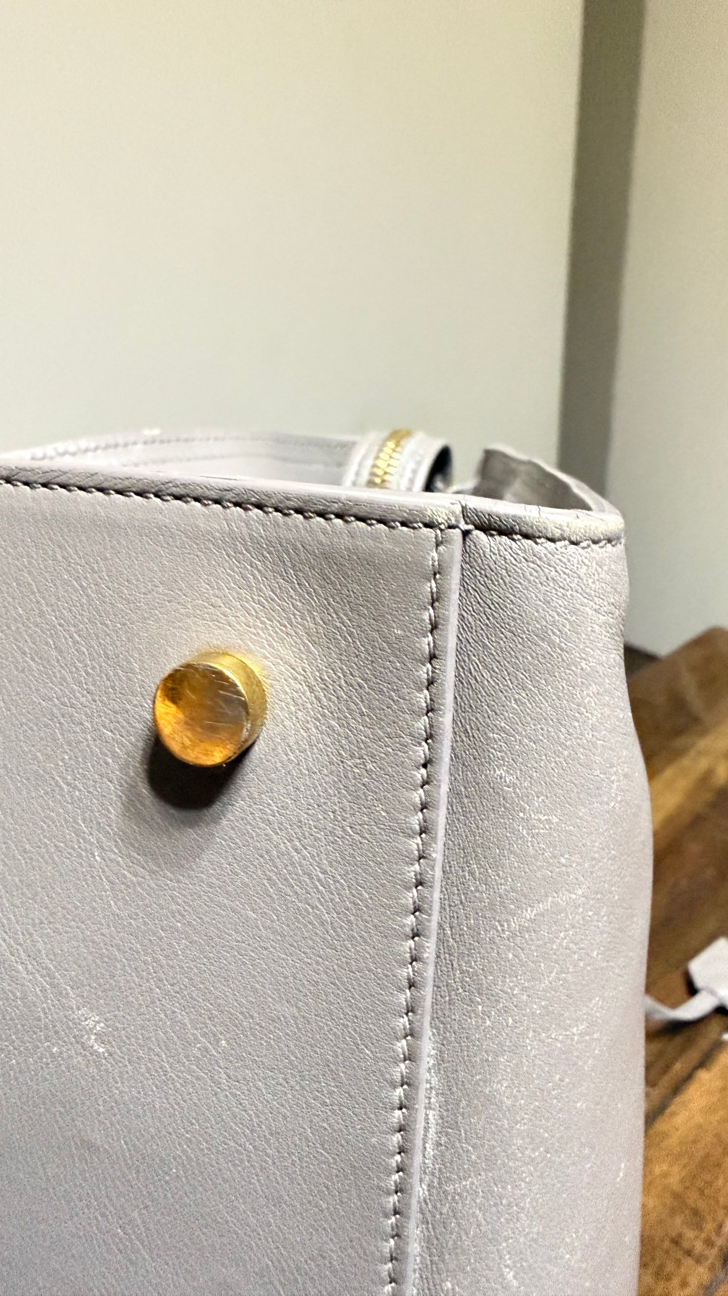 YSL Cabas Baby Leather Tote