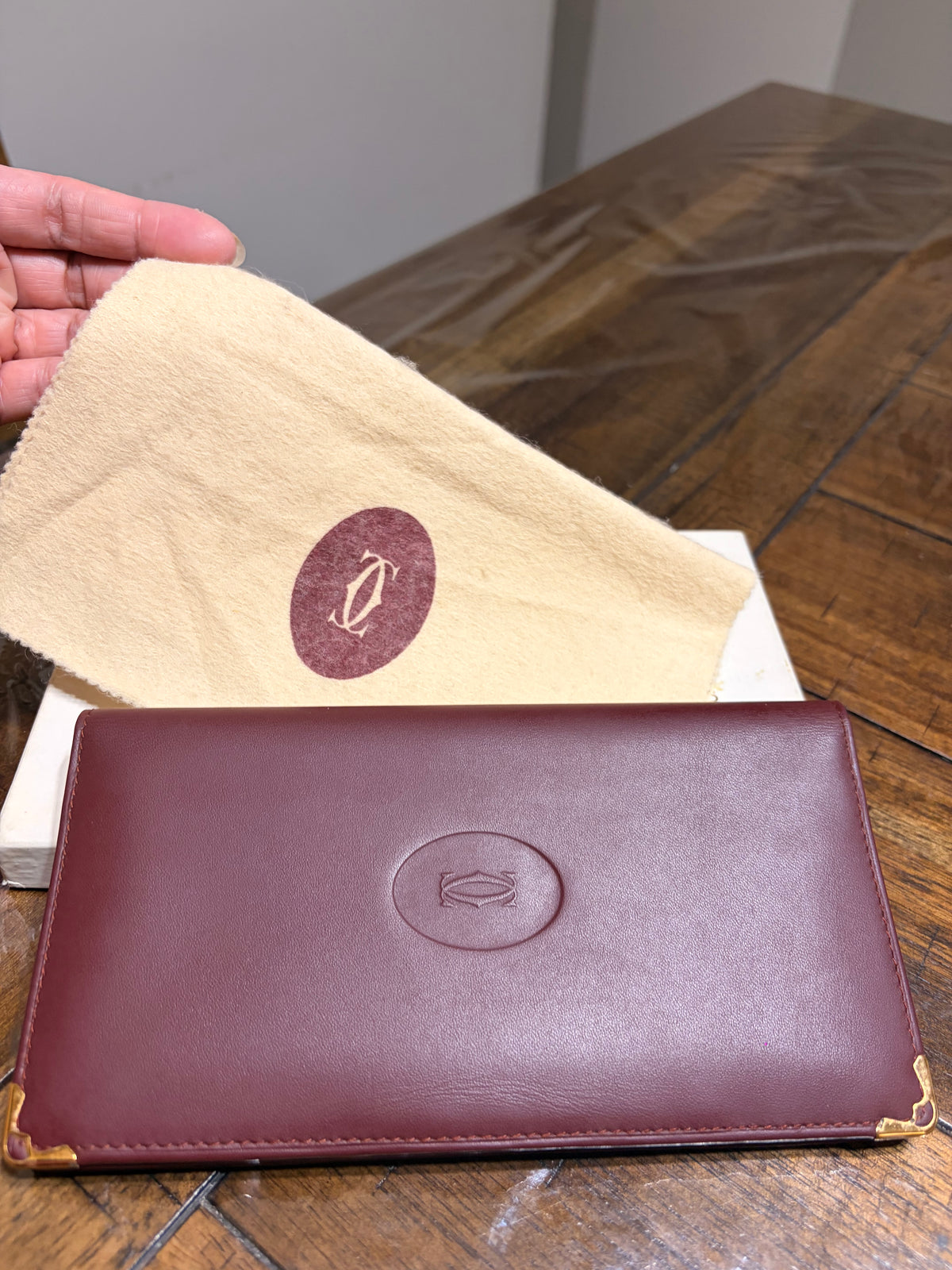 Must De Cartier Long Bifold Wallet