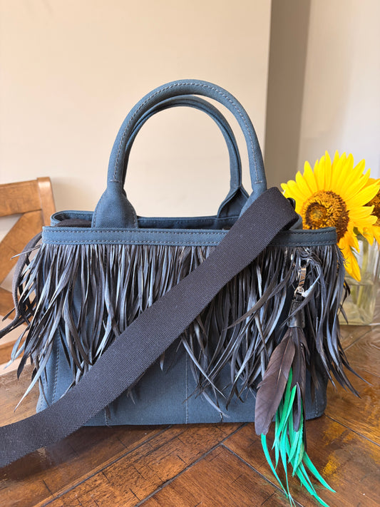 Prada Canapa Piume Nero