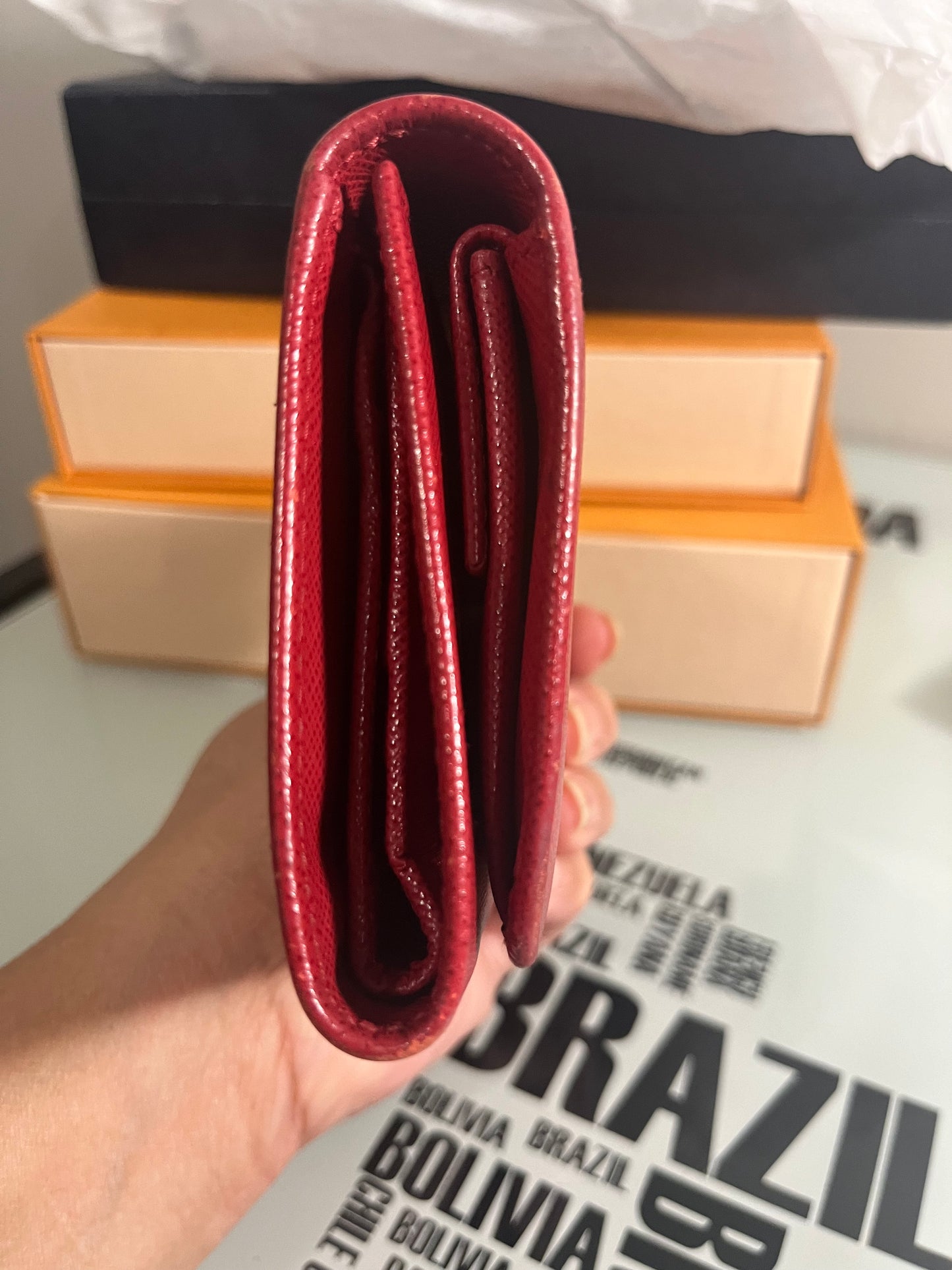 Trifold Saffiano Wallet