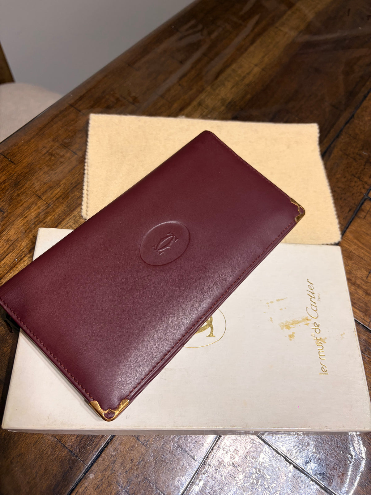 Must De Cartier Long Bifold Wallet
