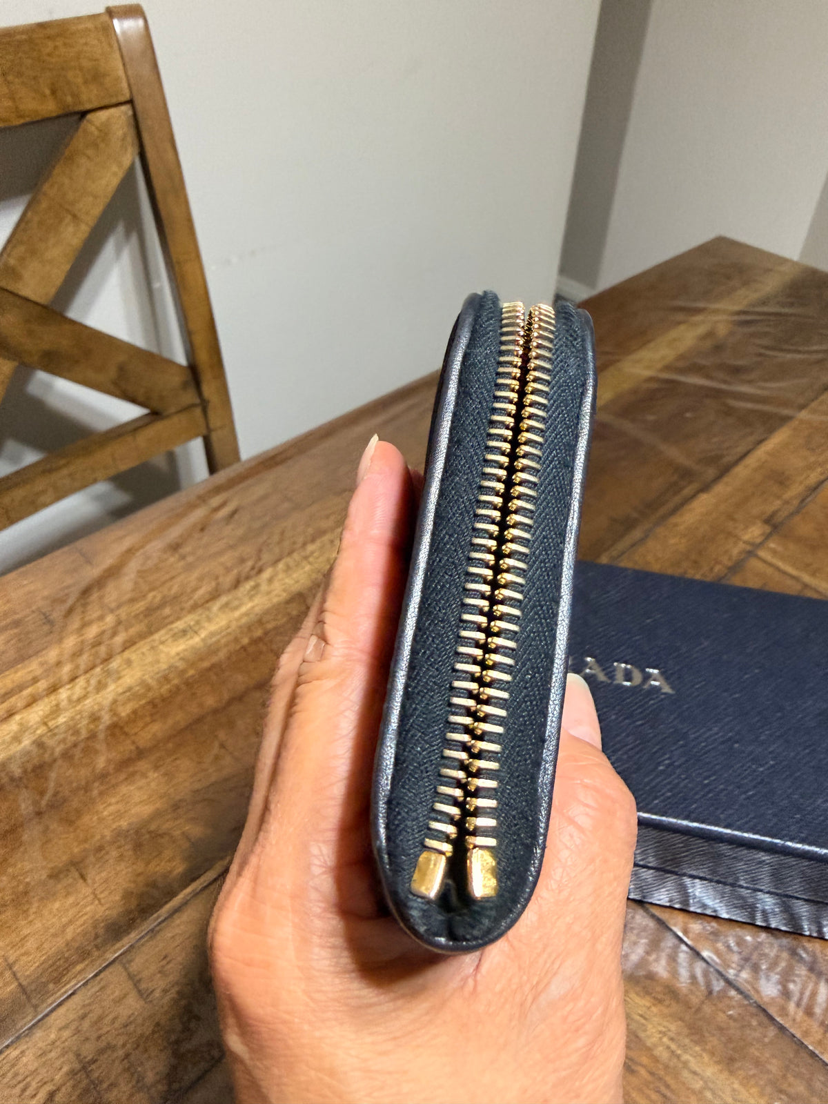 Prada Tessuto 1  Zip Wallet