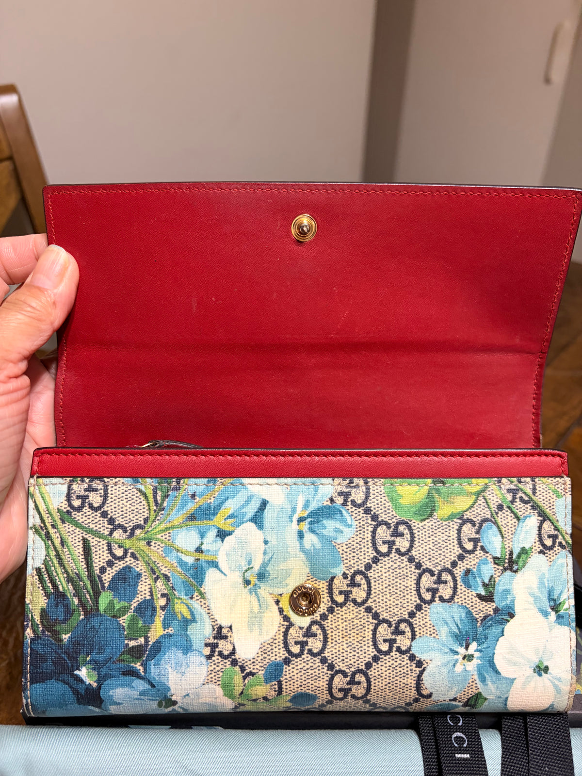 GG Supreme Bloom Long Wallet