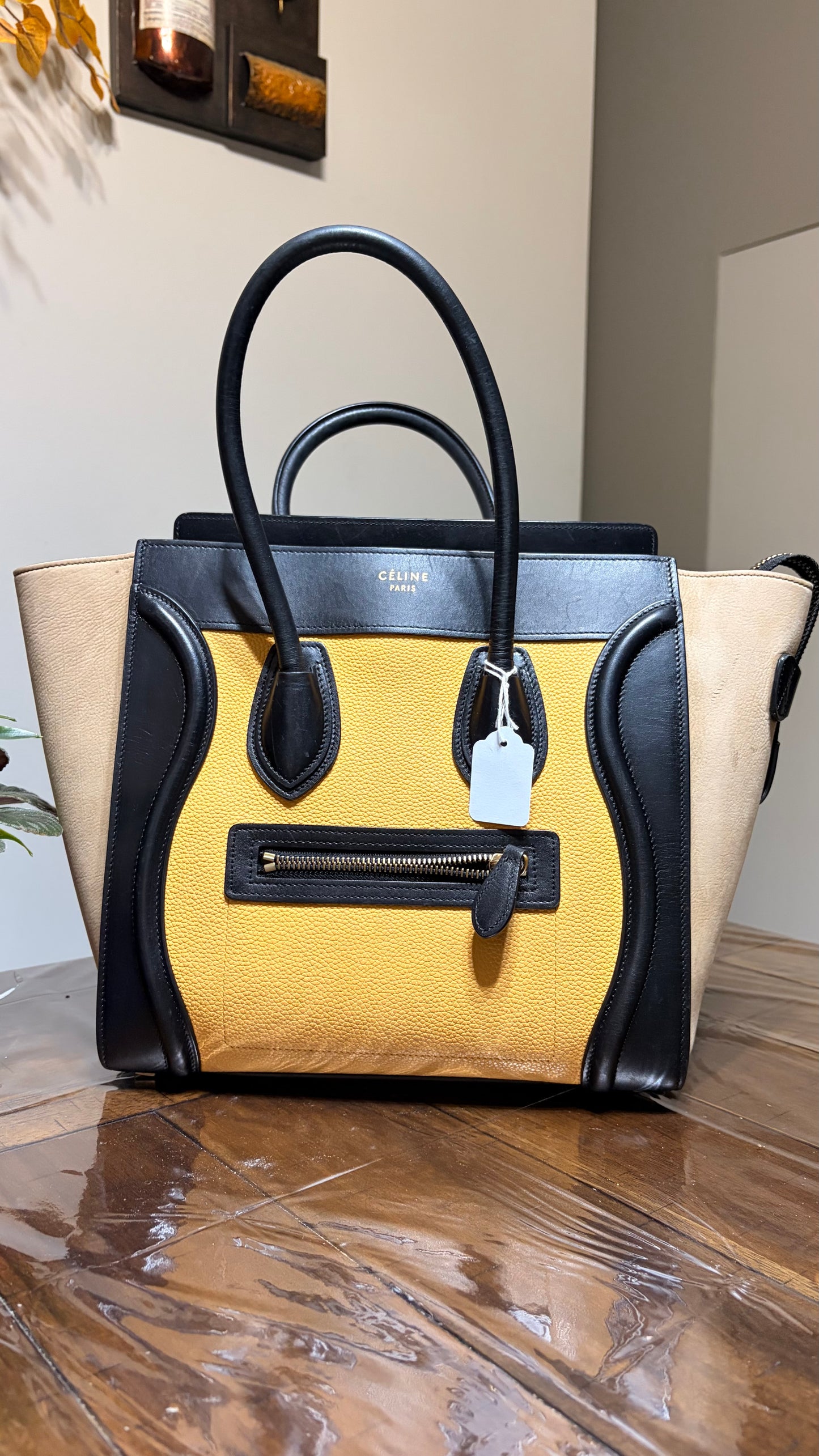 Celine Tri Color  Luggage Tote