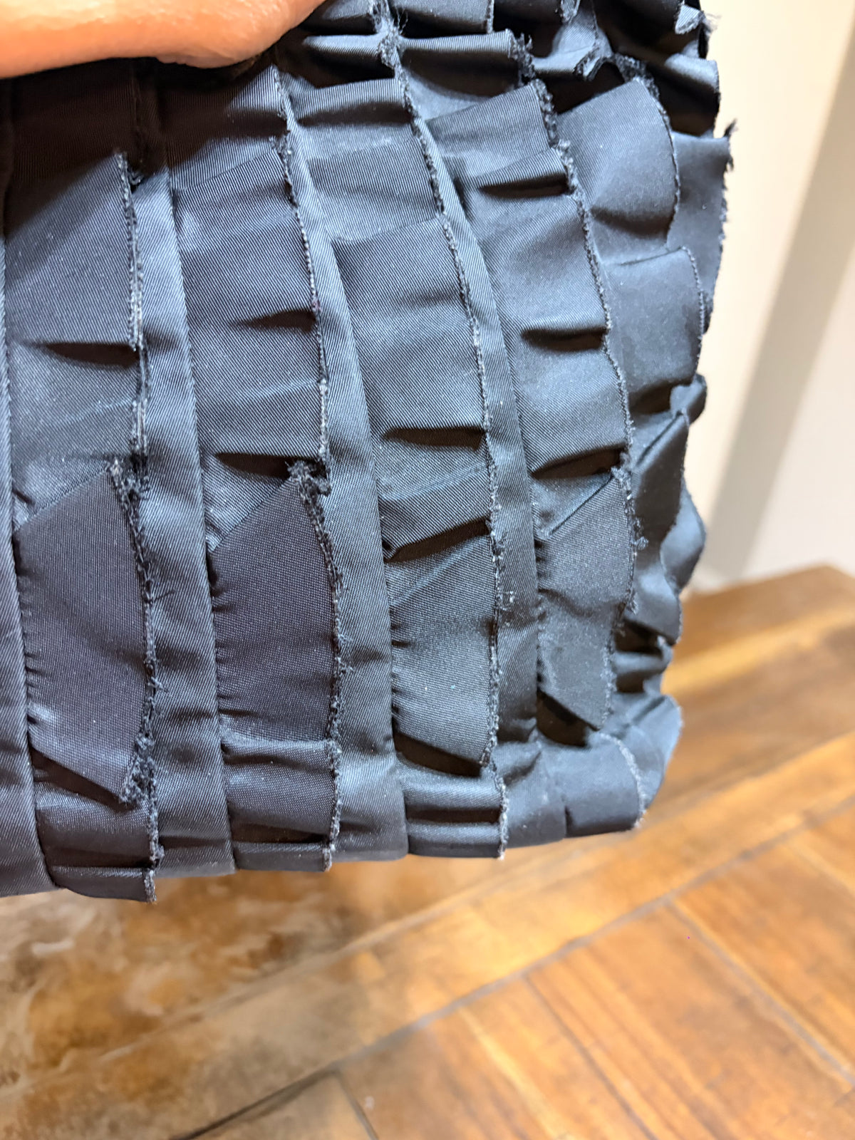 Prada Tessuto Nylon Frill Tote