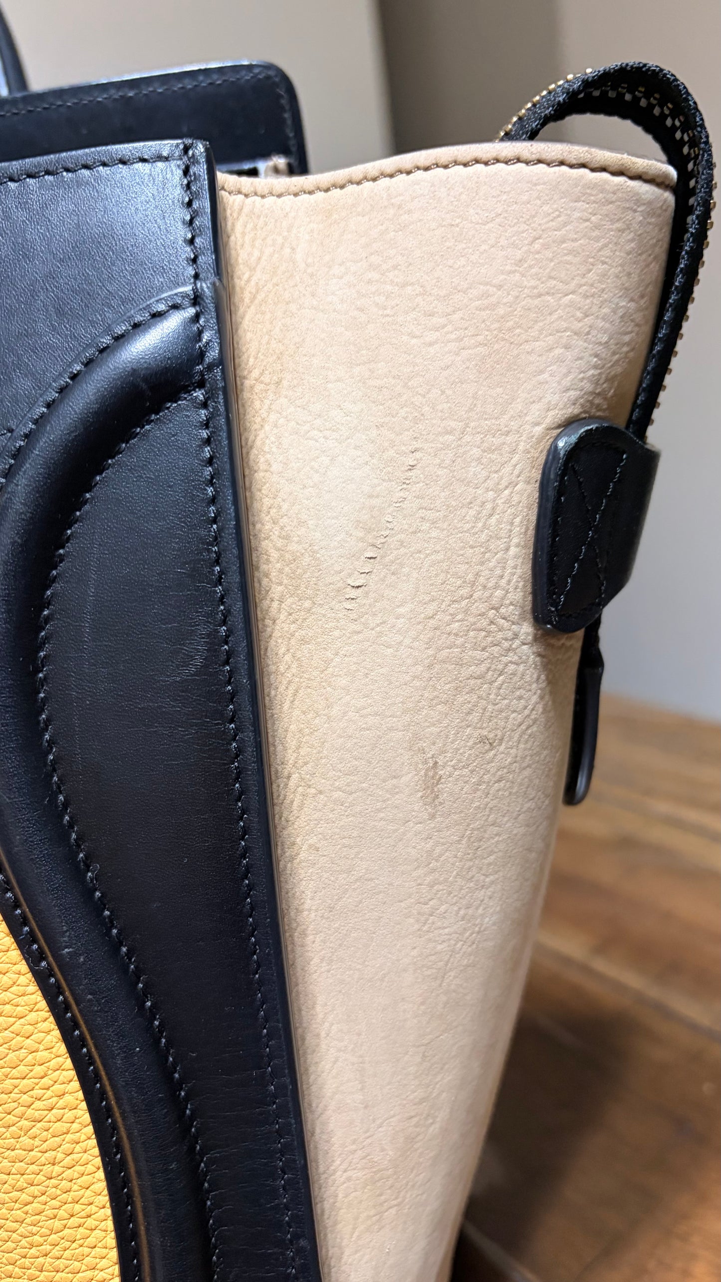 Celine Tri Color  Luggage Tote