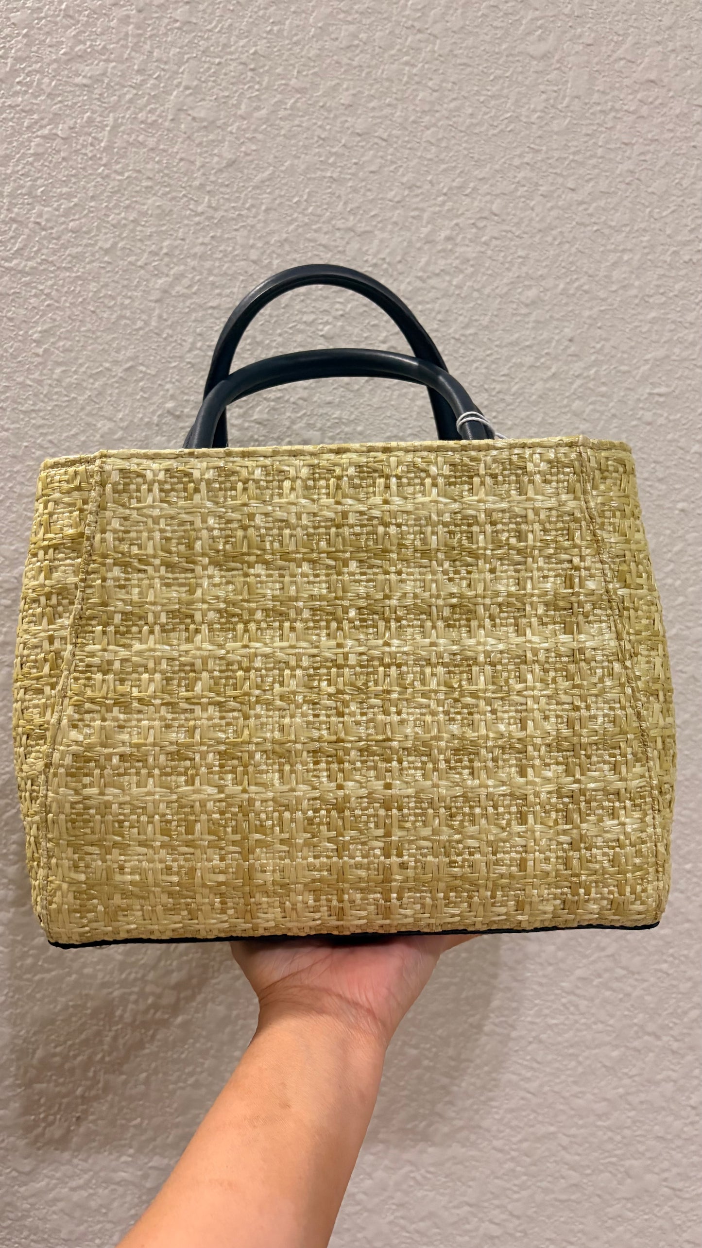 Fendi Petite 2Jour woven Raffia