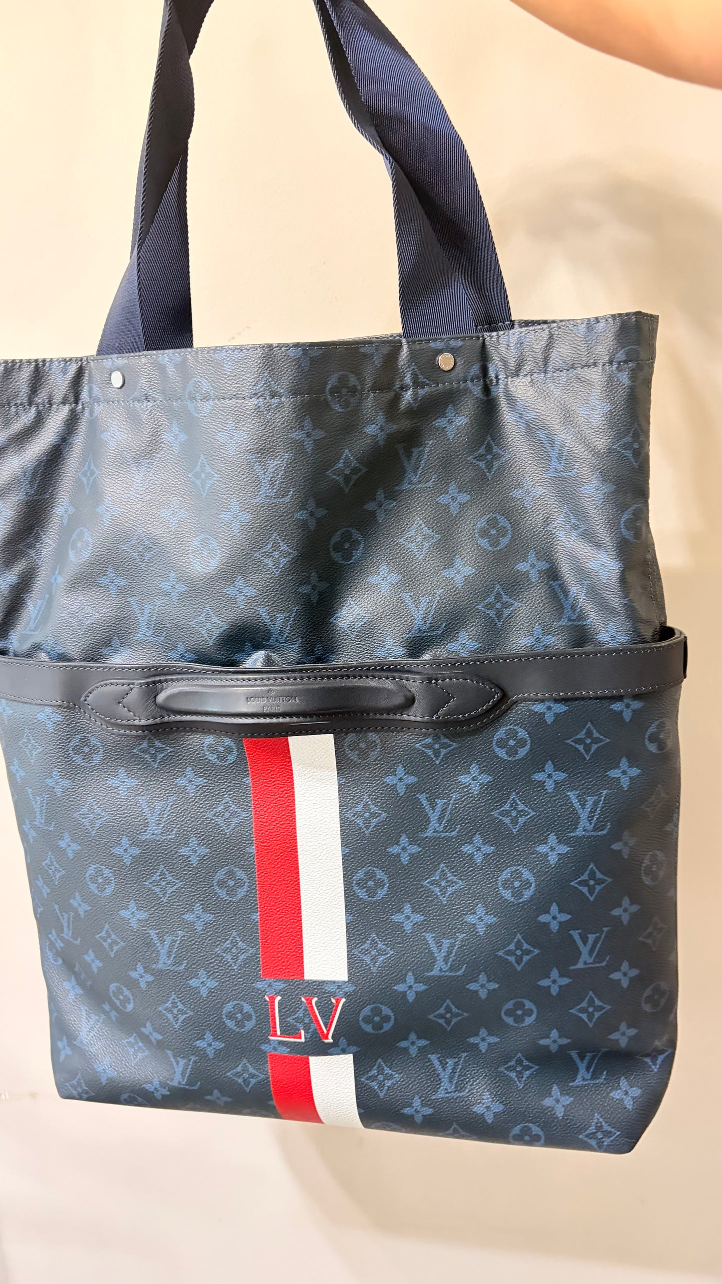 Ultra Light Cobalt Monogram Tote