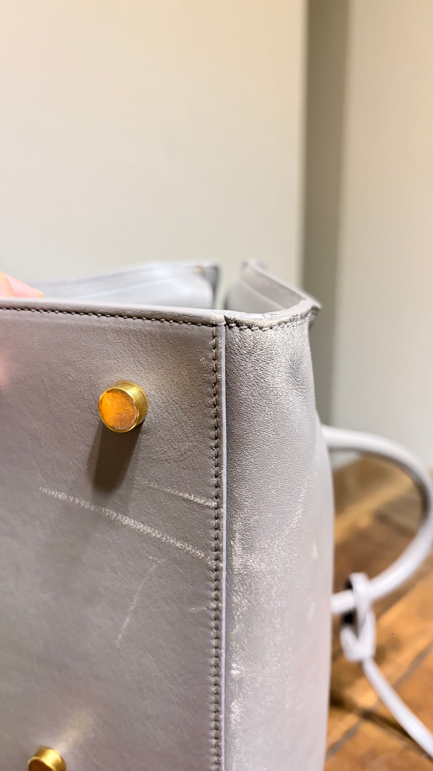 YSL Cabas Baby Leather Tote