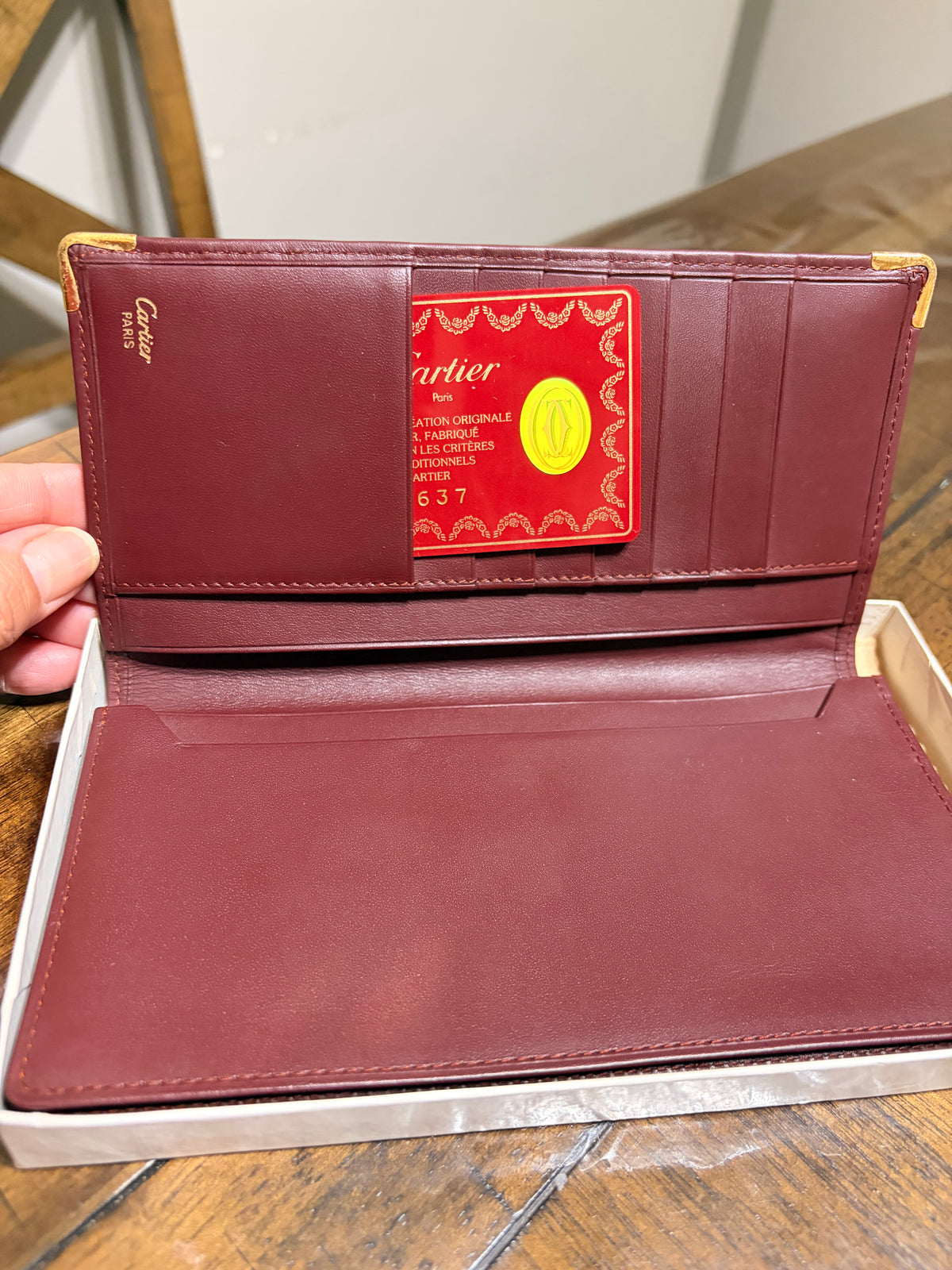 Must De Cartier Long Bifold Wallet