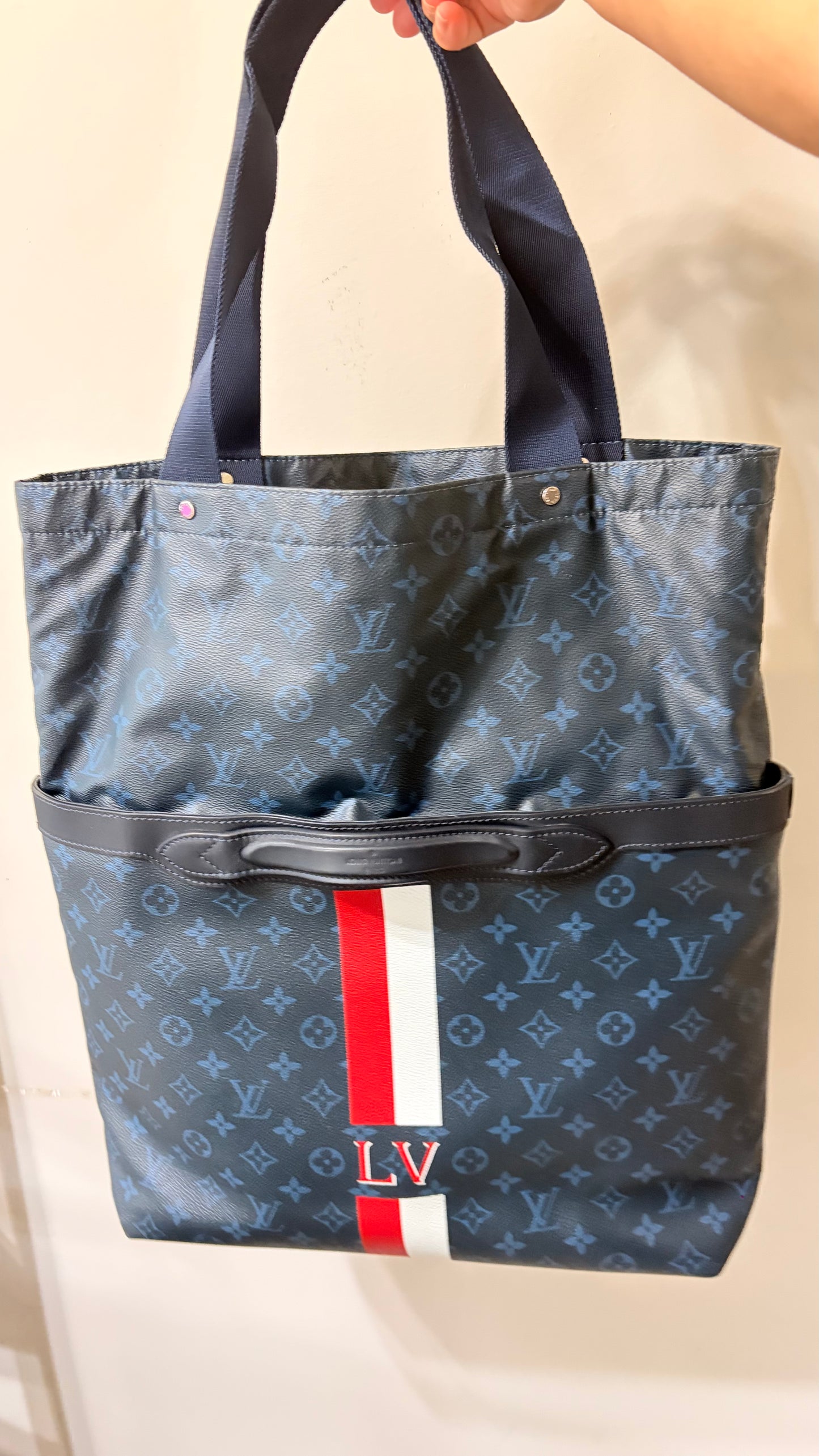 Ultra Light Cobalt Monogram Tote