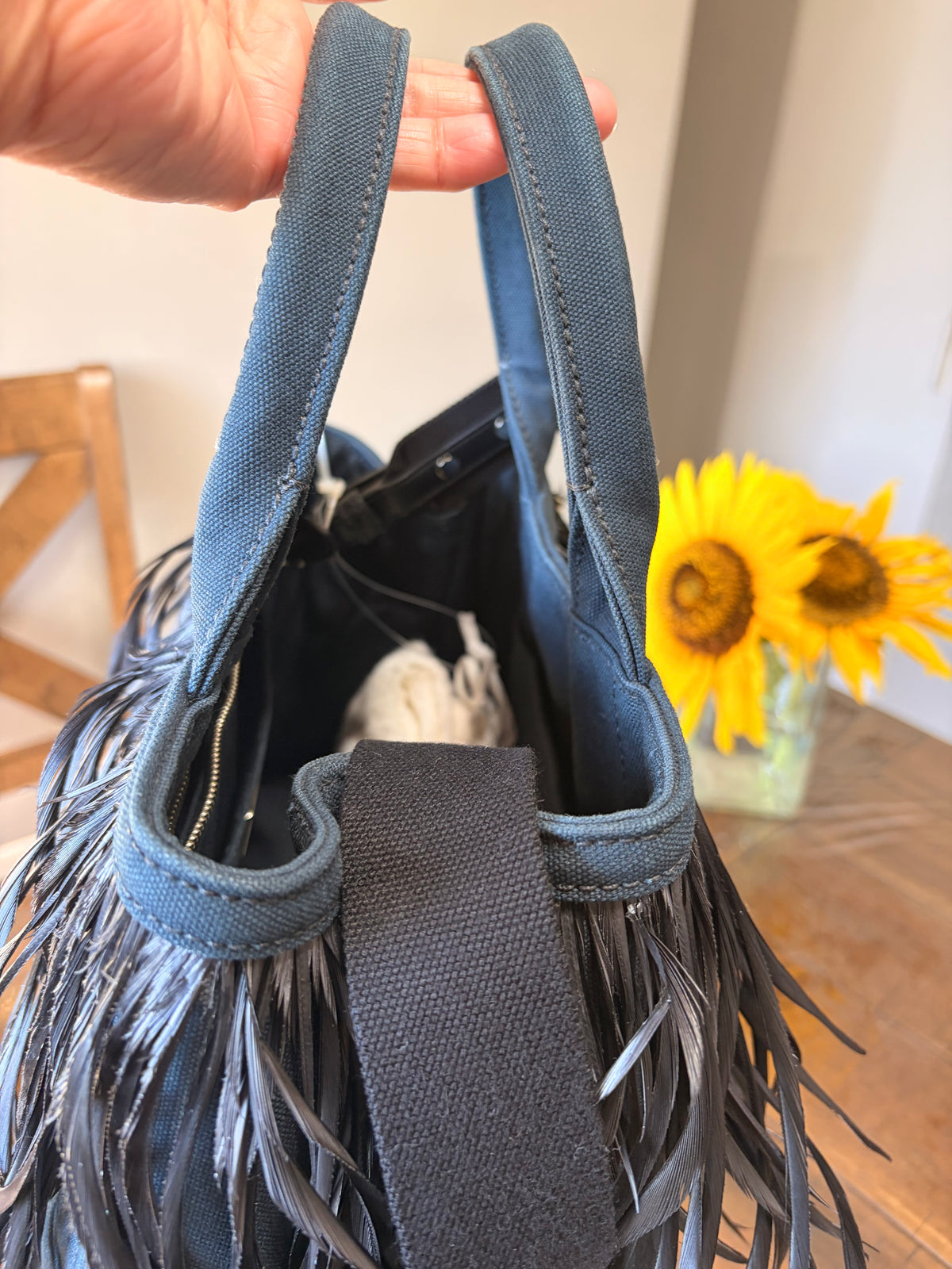 Prada Canapa Piume Nero