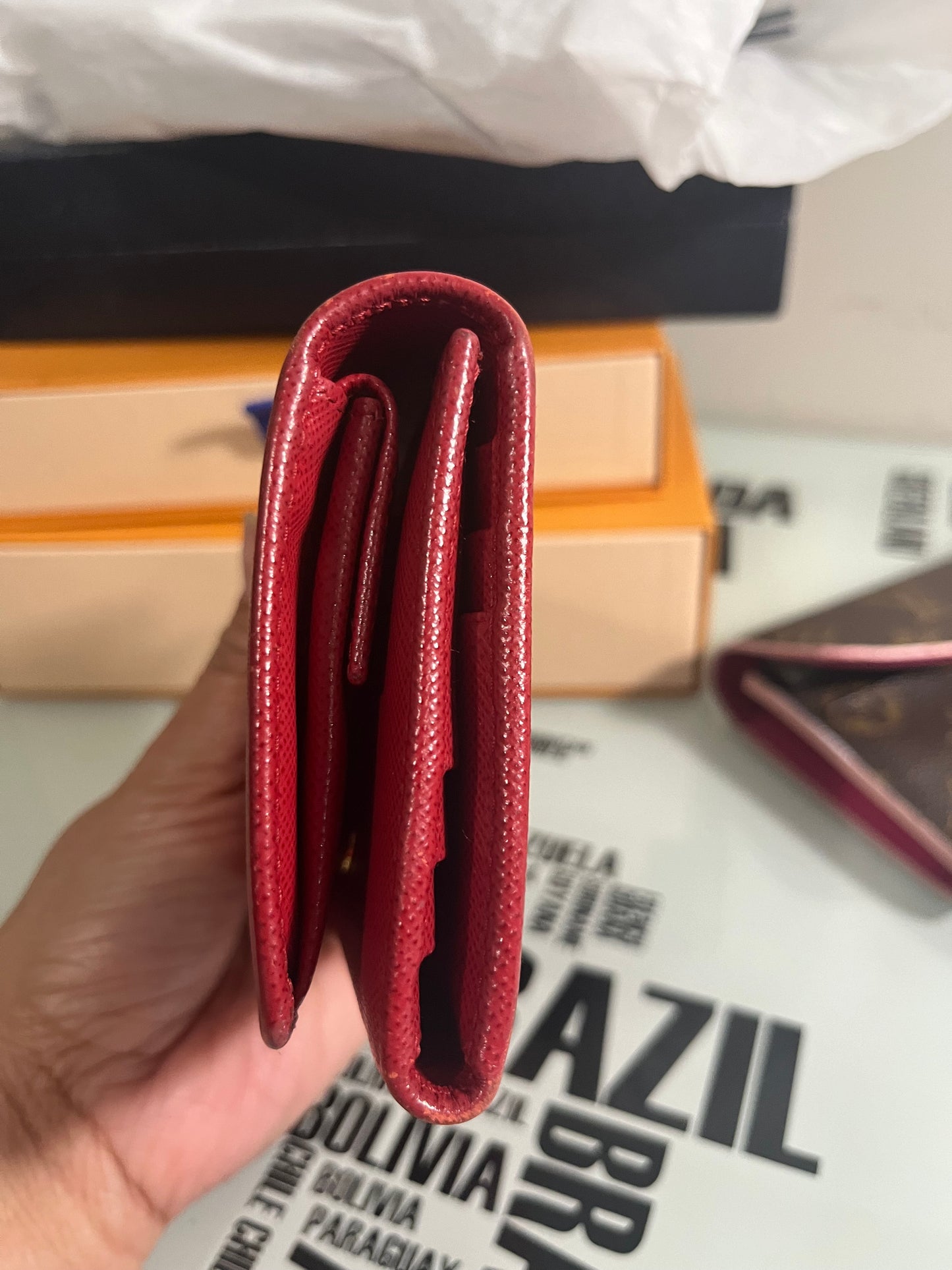 Trifold Saffiano Wallet