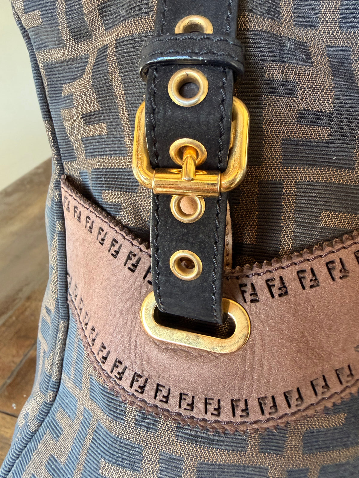 Fendi Tobacco Zucca Du Jour Tote