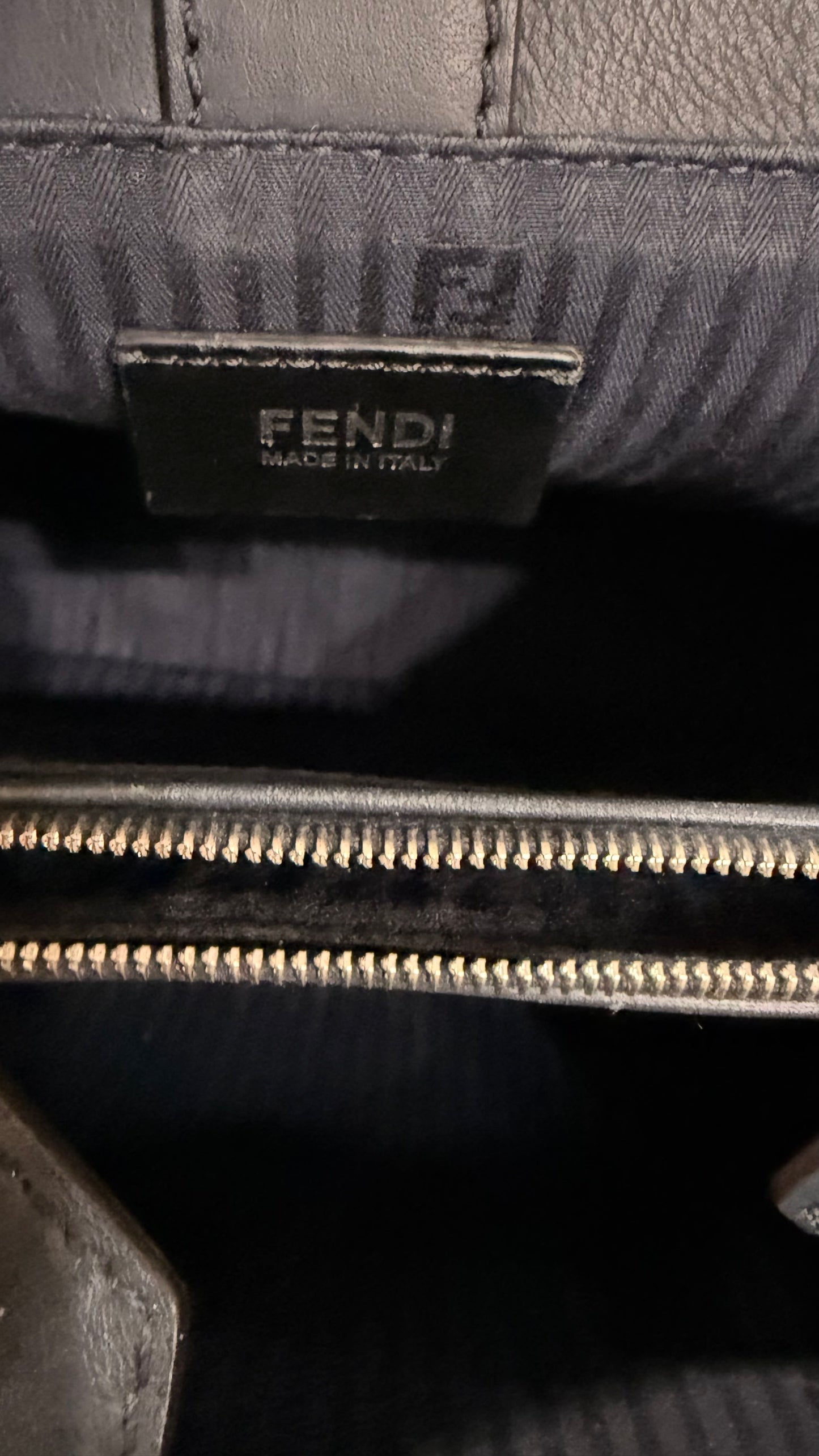Fendi Petite 2Jour woven Raffia
