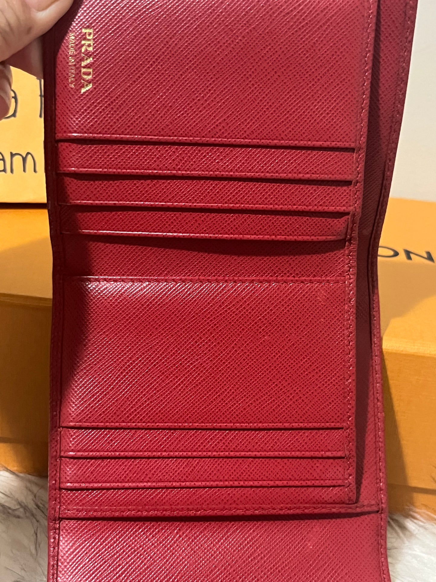 Trifold Saffiano Wallet