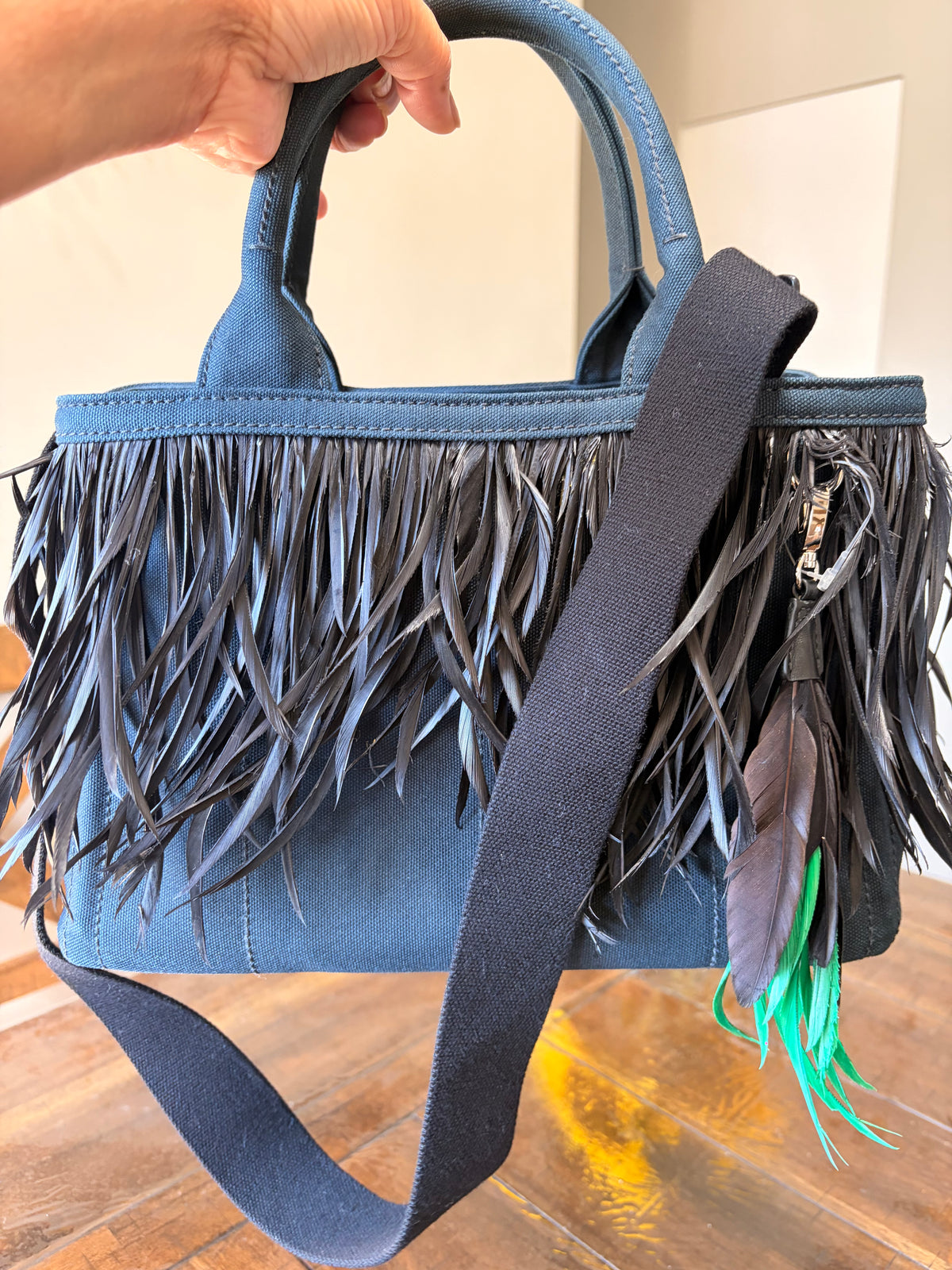 Prada Canapa Piume Nero