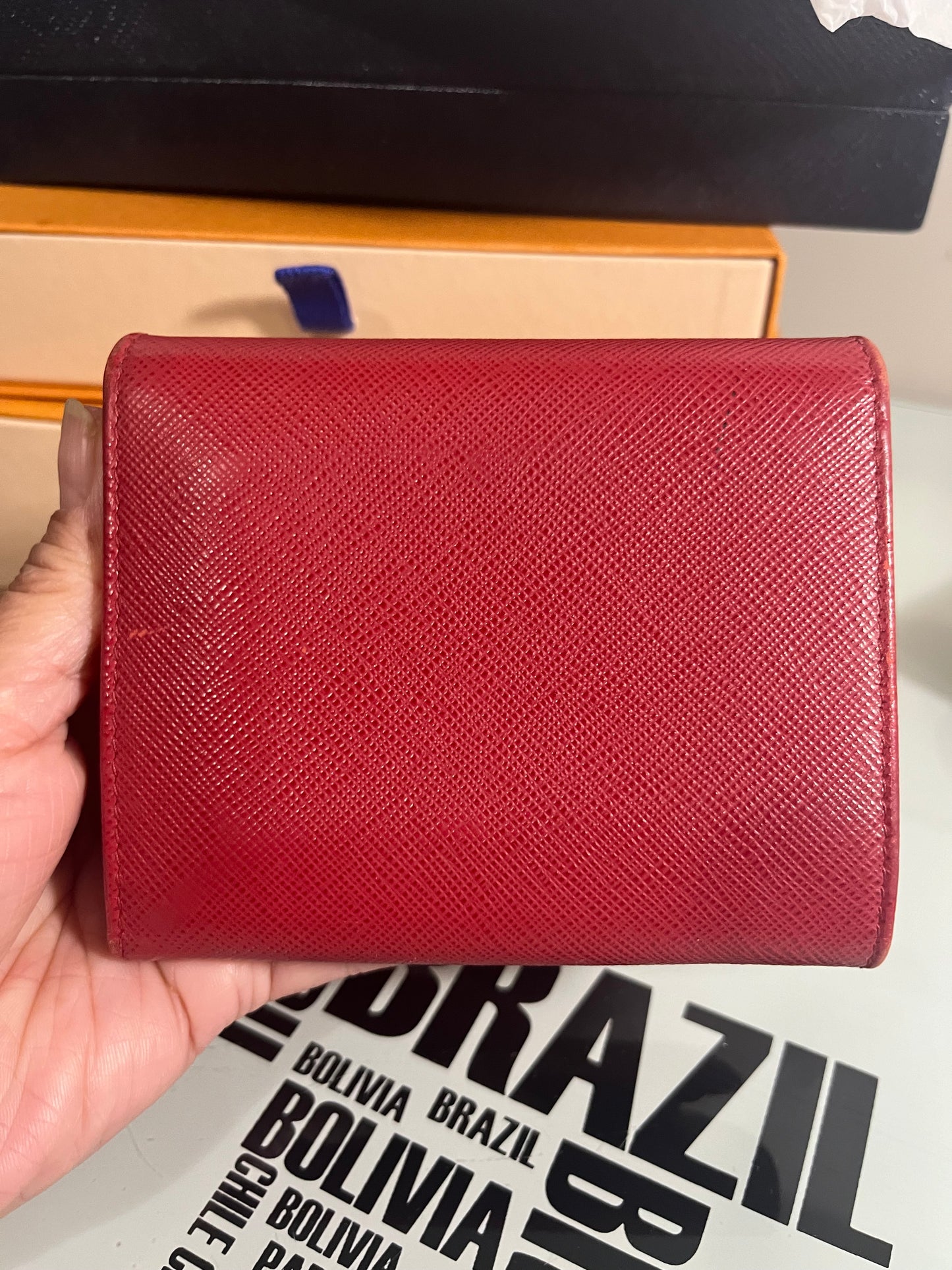 Trifold Saffiano Wallet