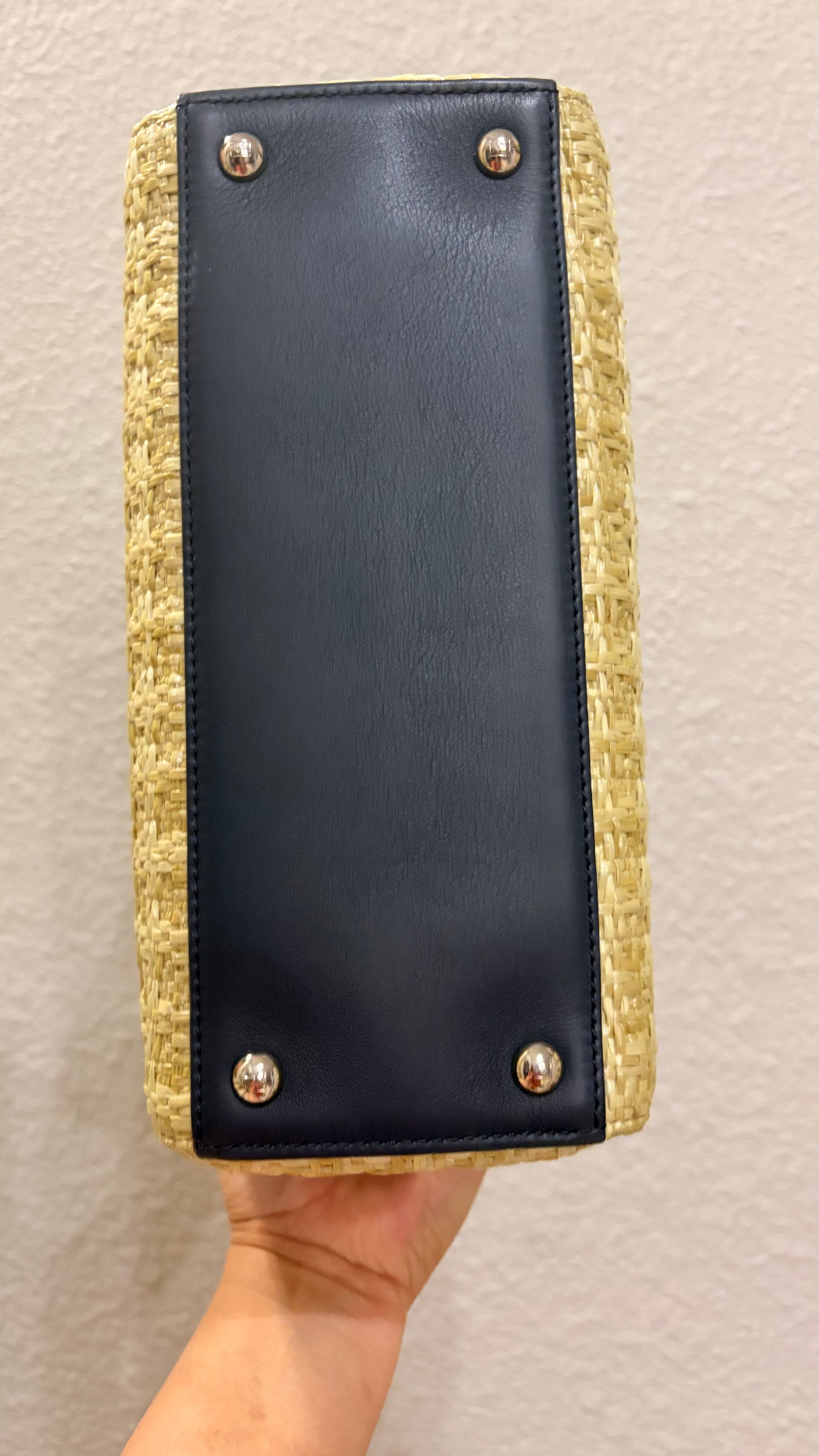 Fendi Petite 2Jour woven Raffia