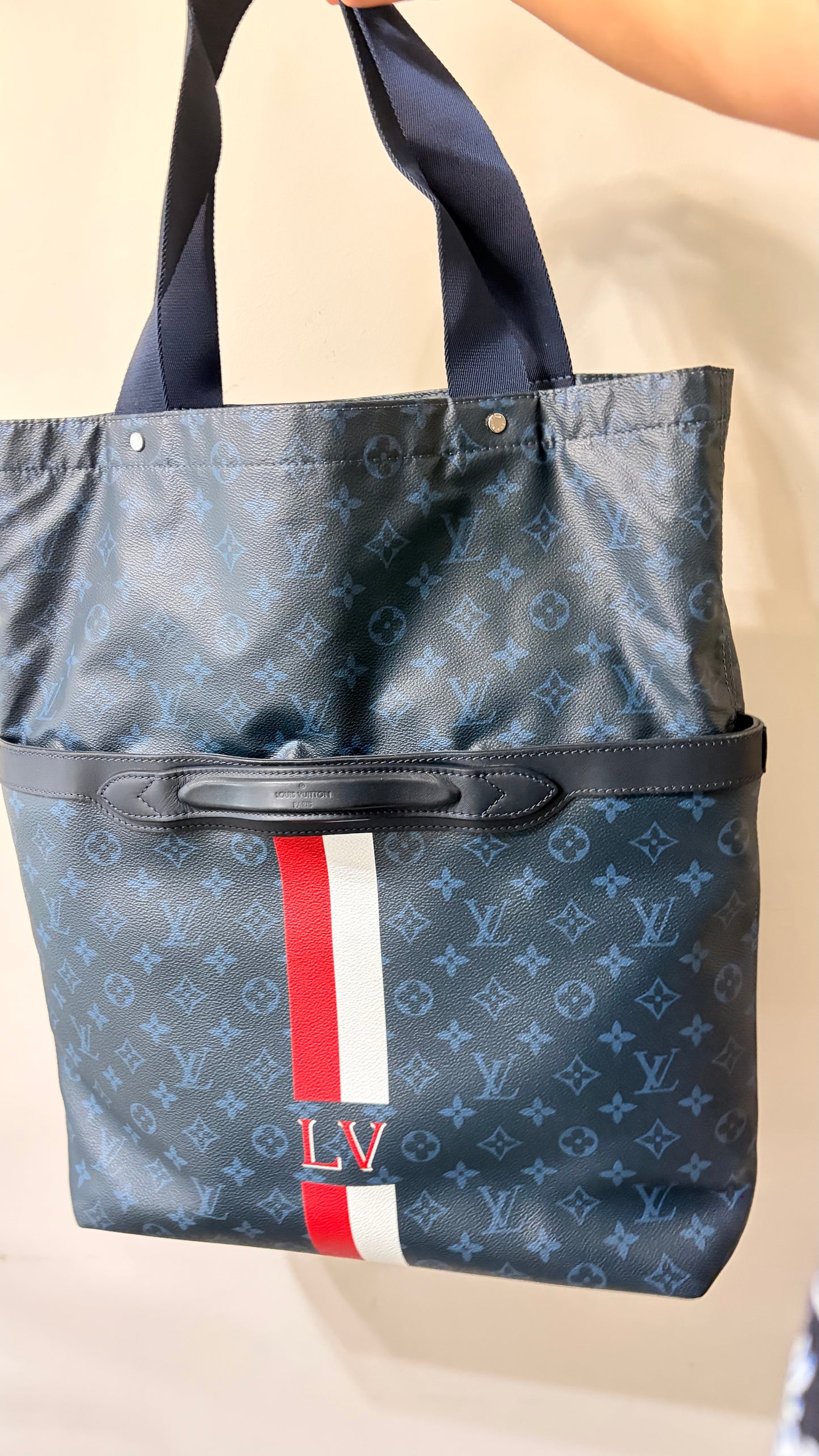 Ultra Light Cobalt Monogram Tote