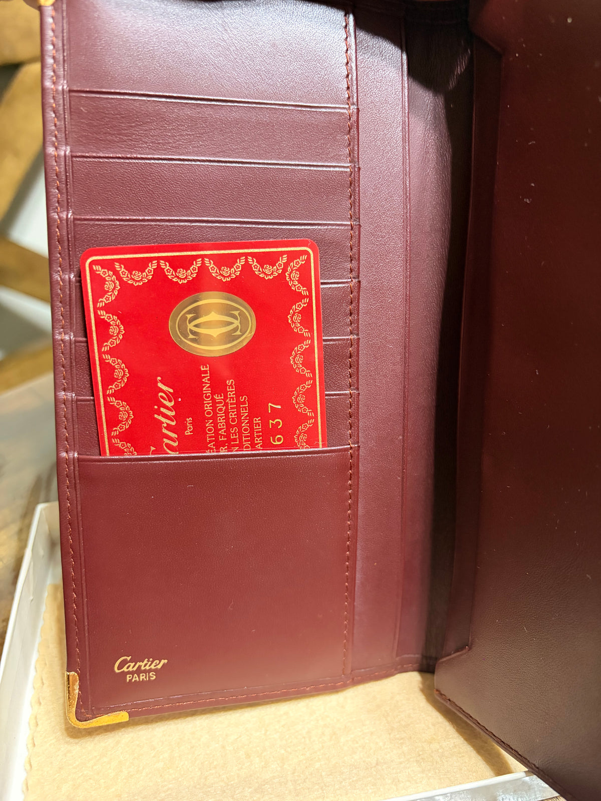 Must De Cartier Long Bifold Wallet