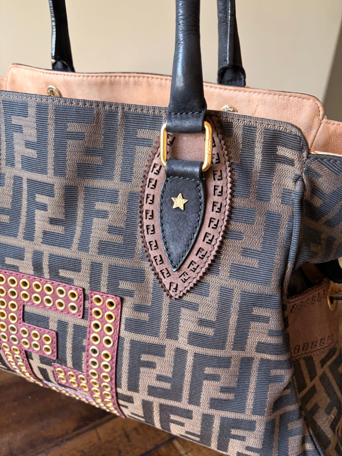 Fendi Tobacco Zucca Du Jour Tote