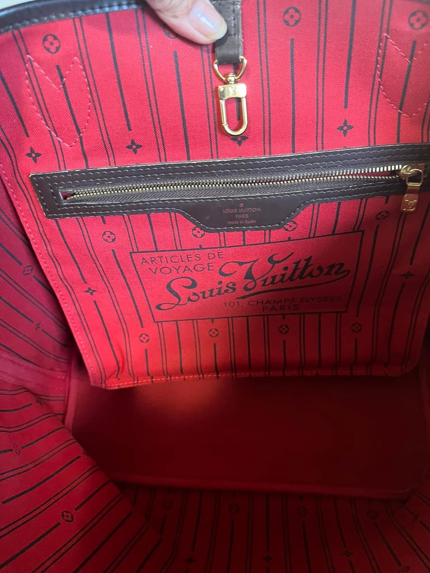 Neverfull MM in Damier Ebene