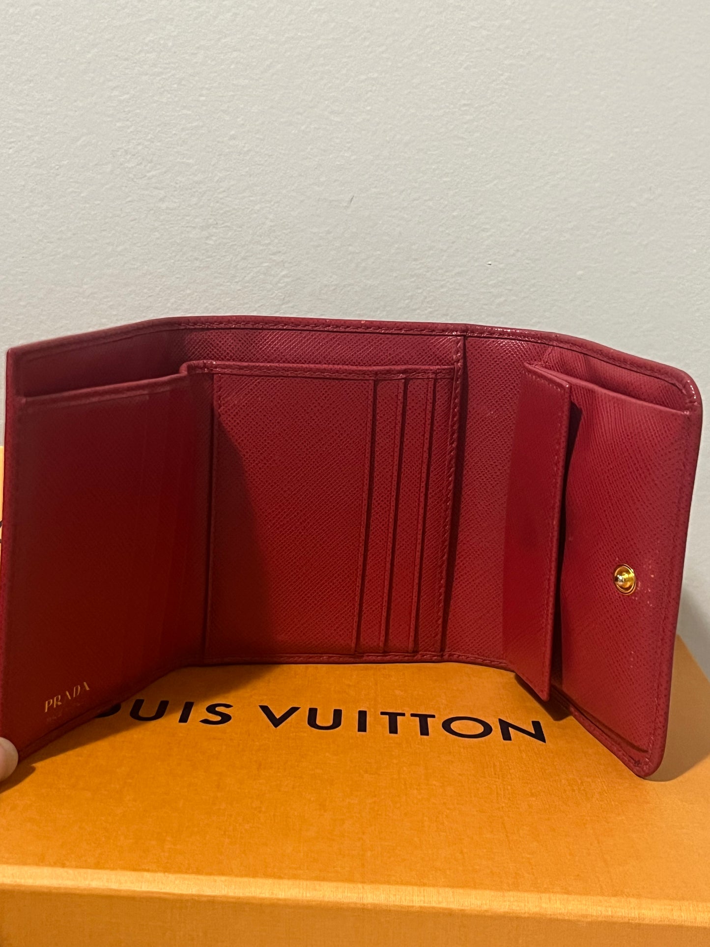 Trifold Saffiano Wallet