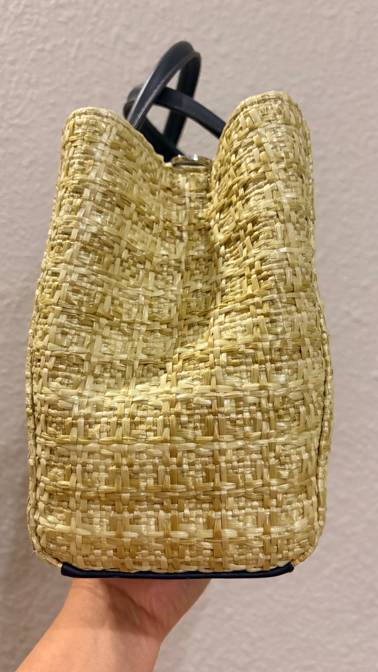Fendi Petite 2Jour woven Raffia