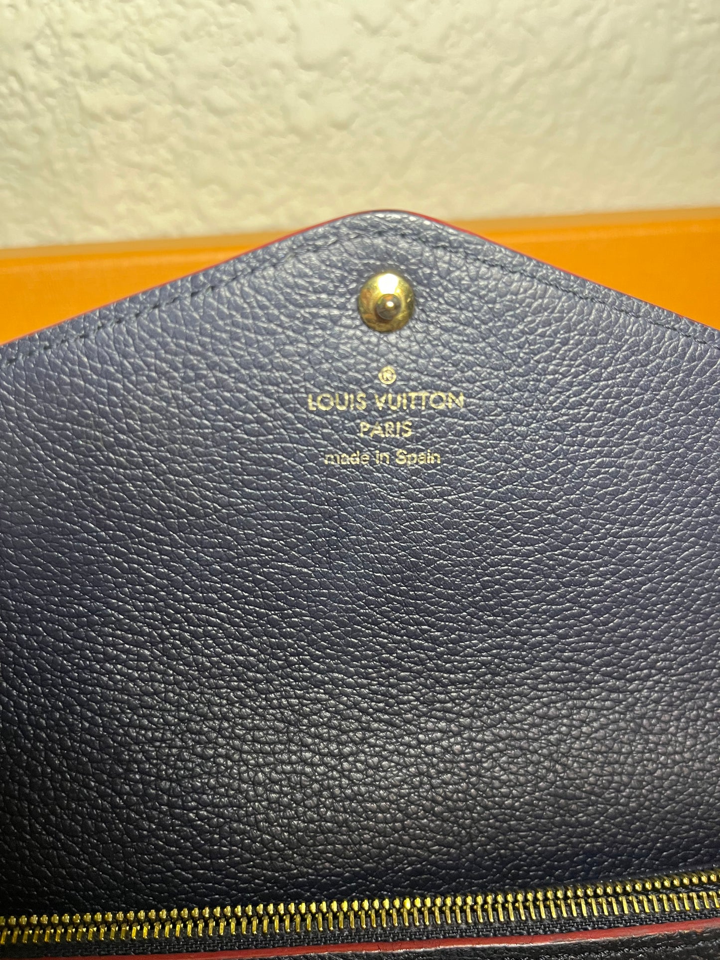 Sarah Monogram Empreinte Leather Wallet