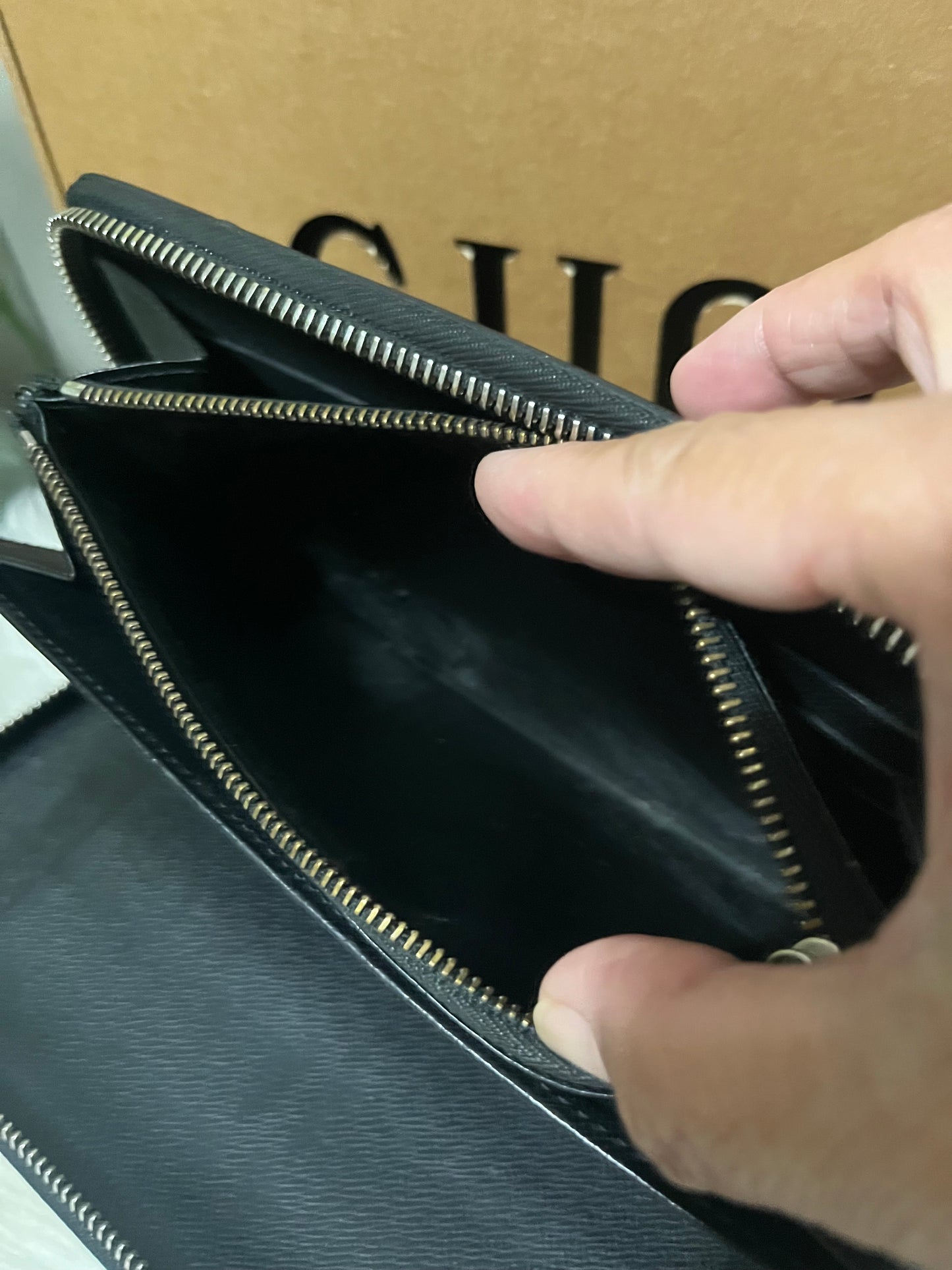 Anthracite Nacre GM Epi Wallet