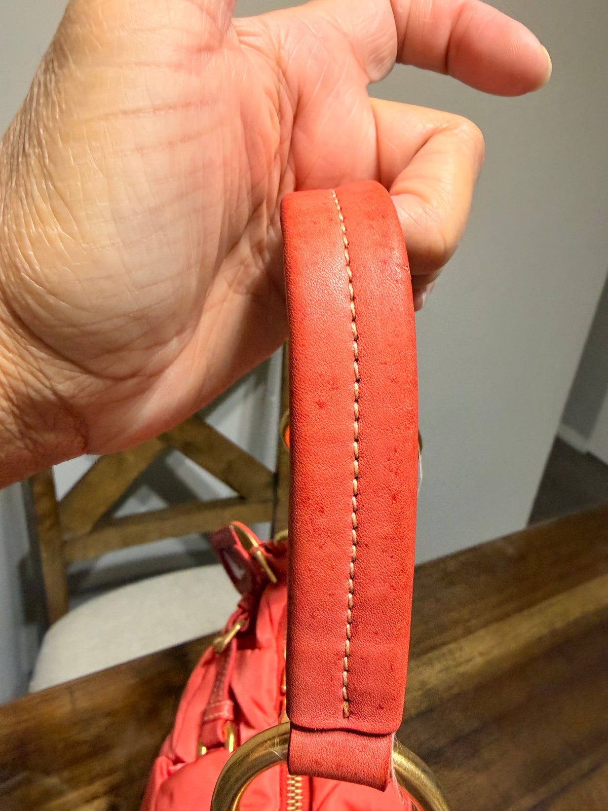 Prada Quilted Baguette Nylon Bag