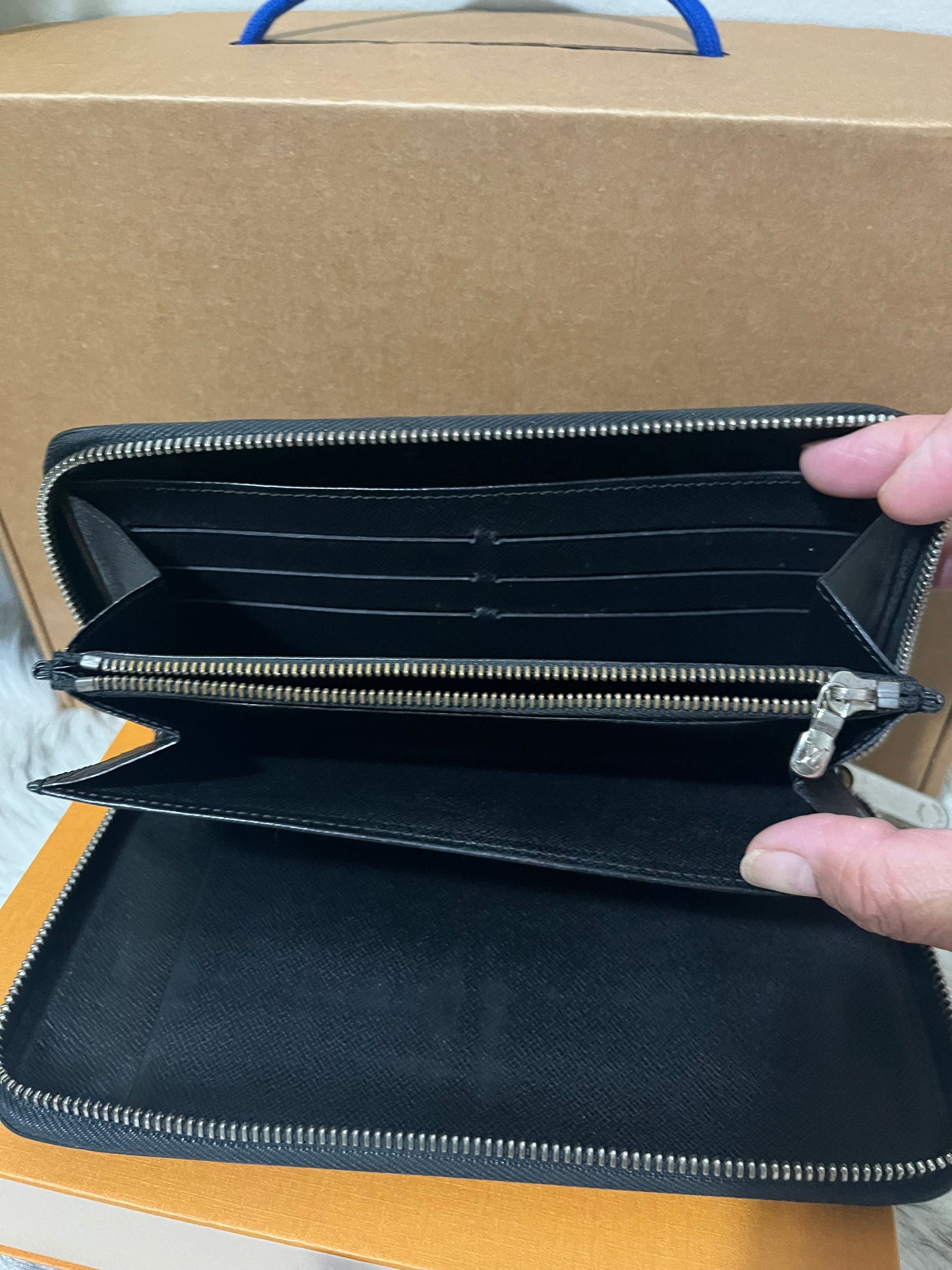 Anthracite Nacre GM Epi Wallet