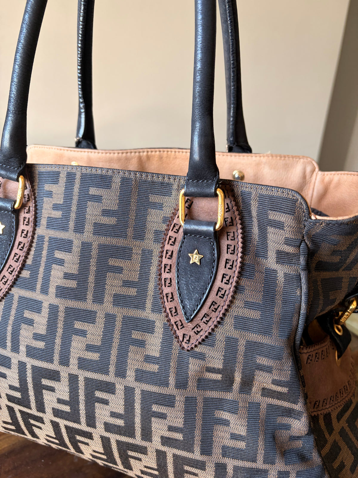 Fendi Tobacco Zucca Du Jour Tote
