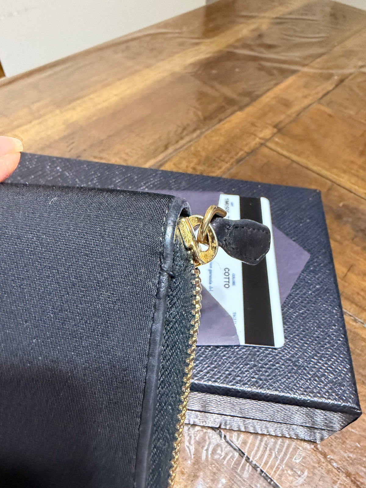 Prada Tessuto 1  Zip Wallet