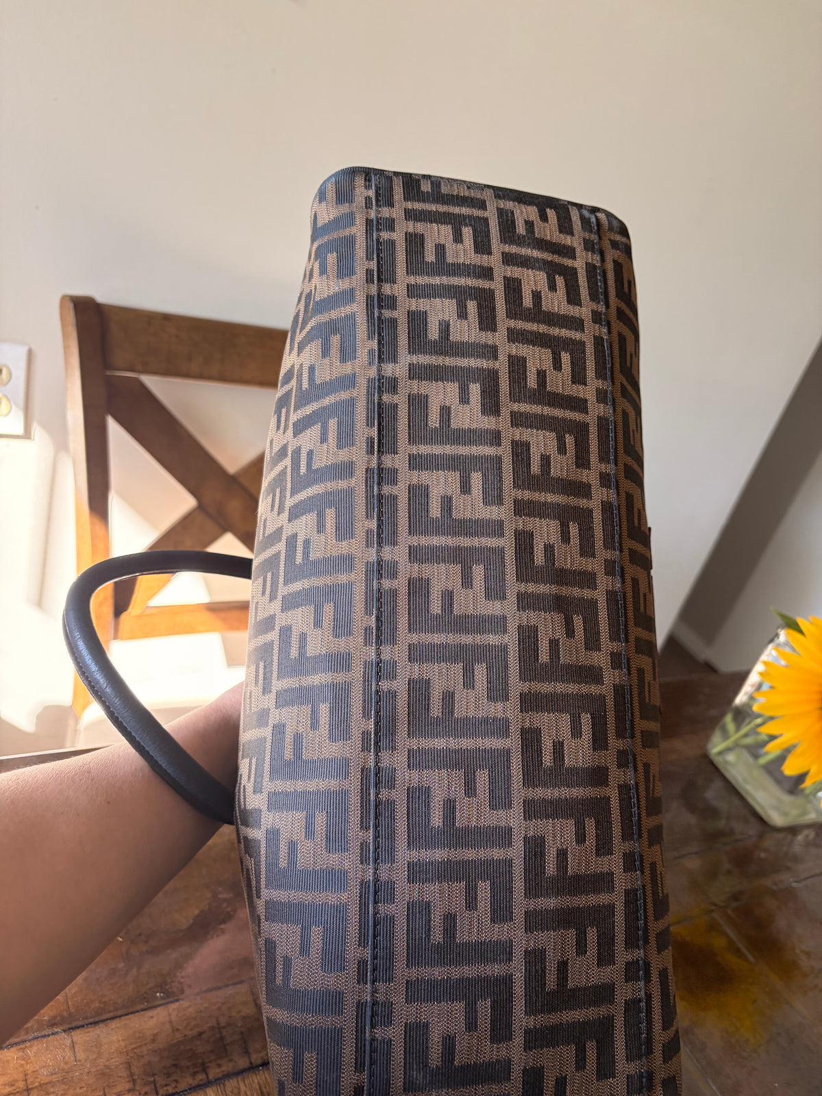 Fendi Tobacco Zucca Du Jour Tote